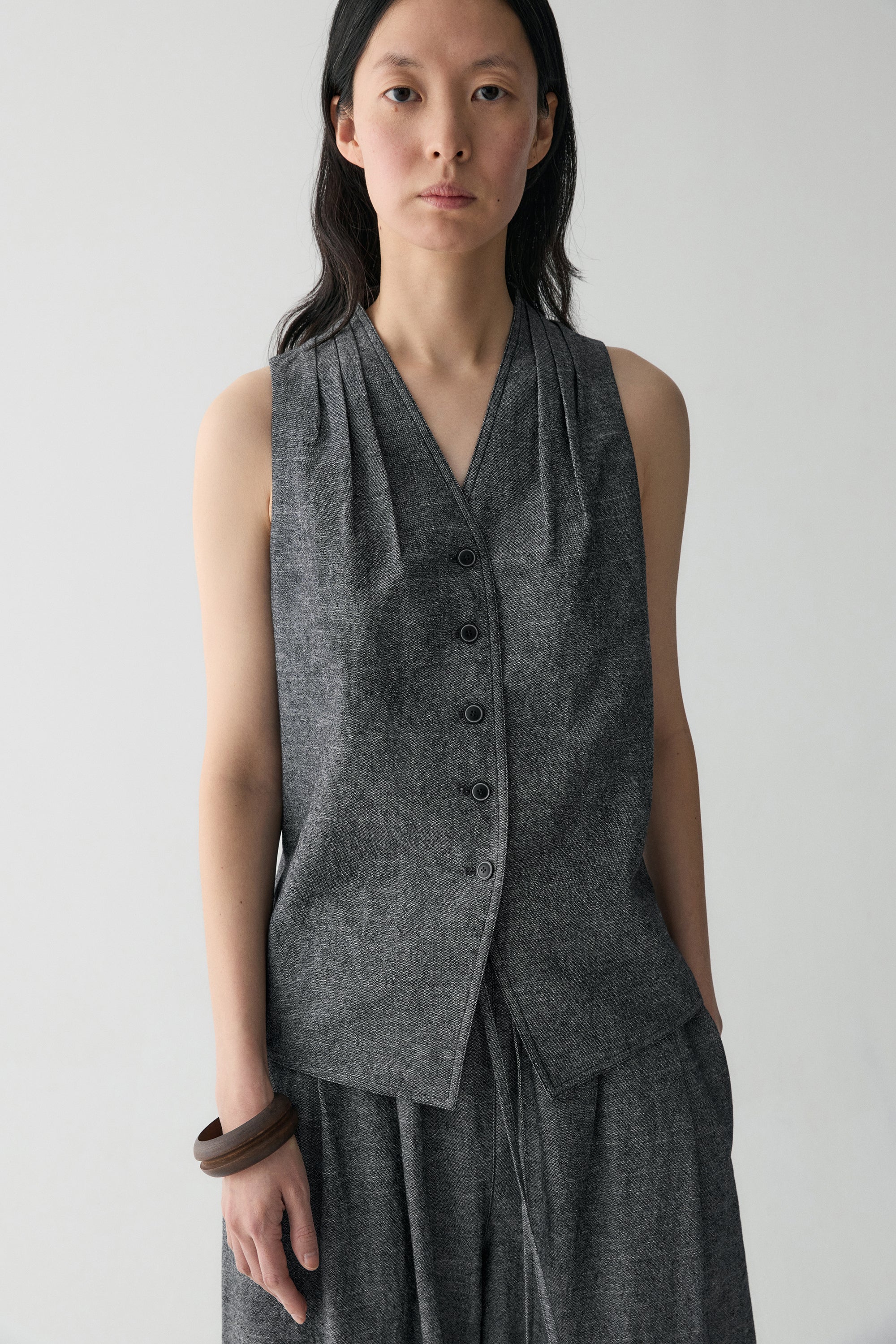Cotton-linen Vest - Image 5