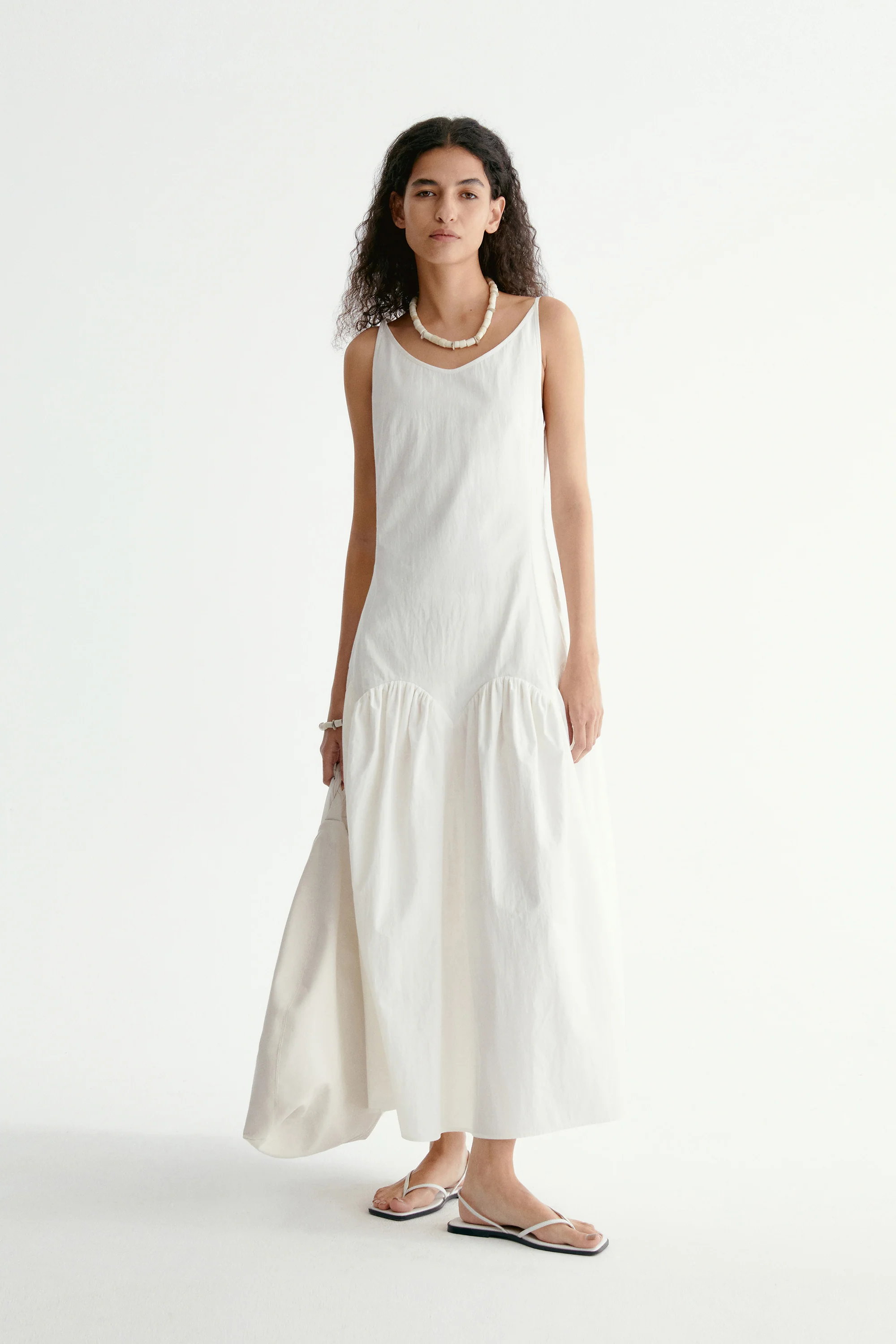 Cotton Pleated Dress