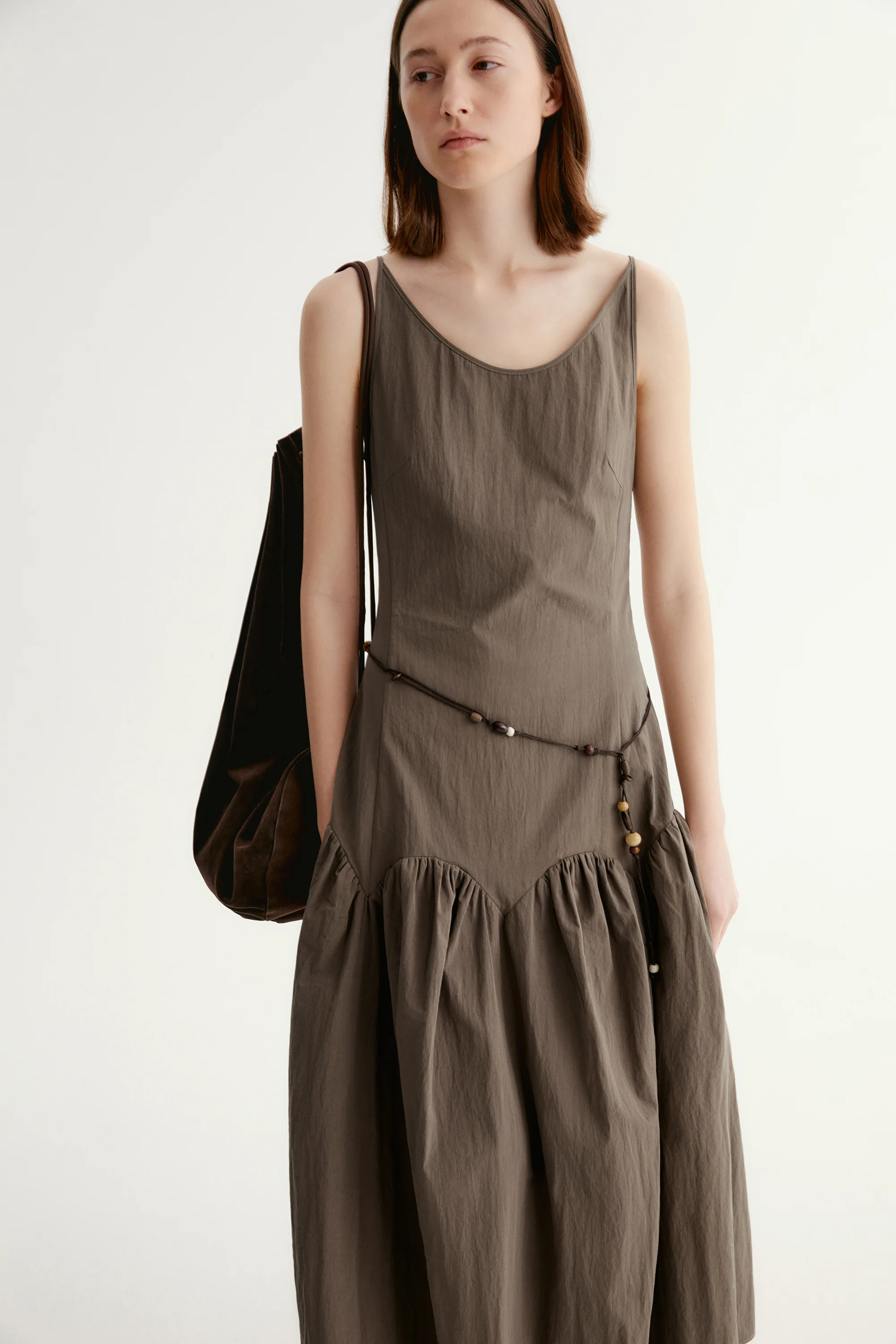 Cotton Pleated Dress - Image 10