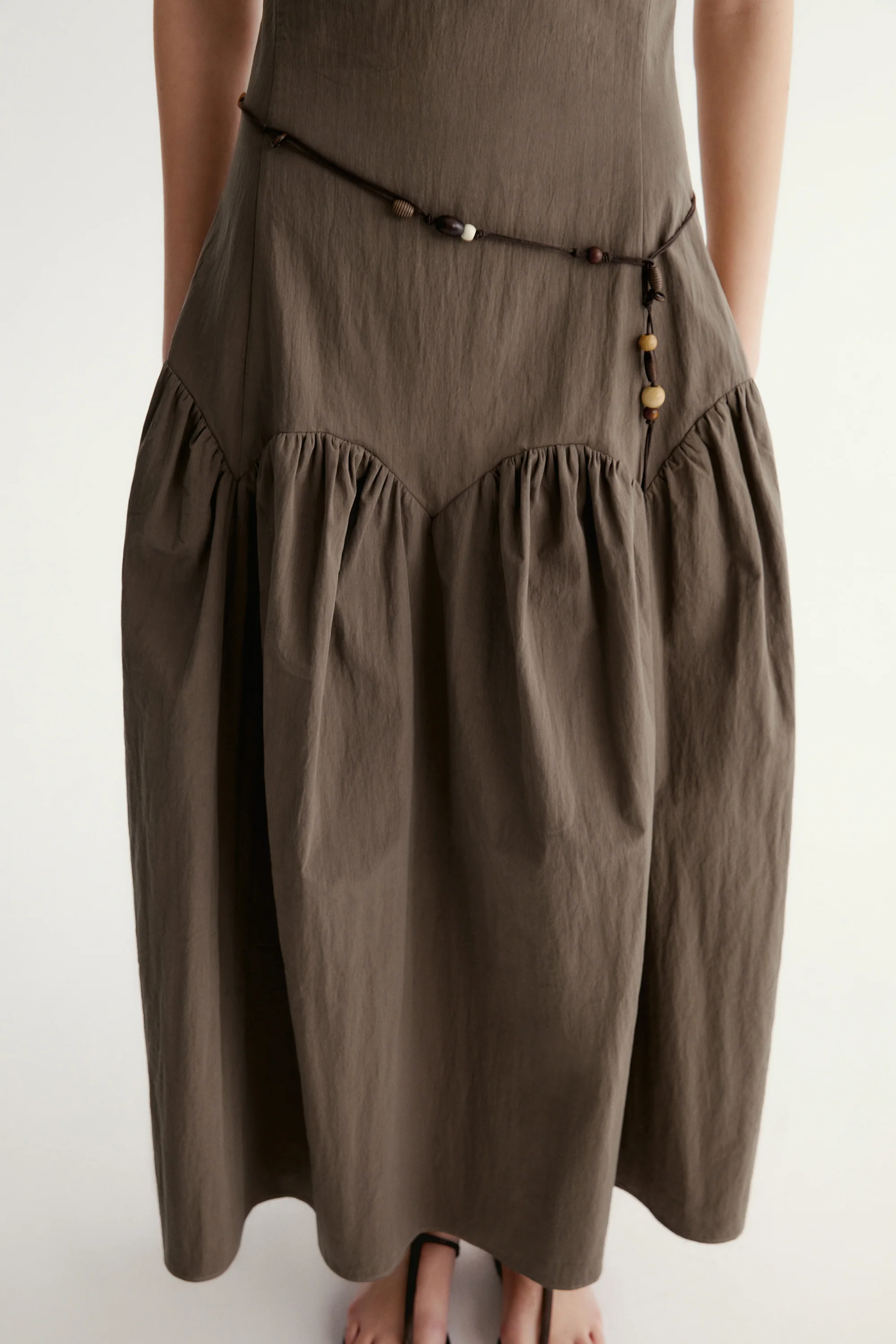 Cotton Pleated Dress - Image 13