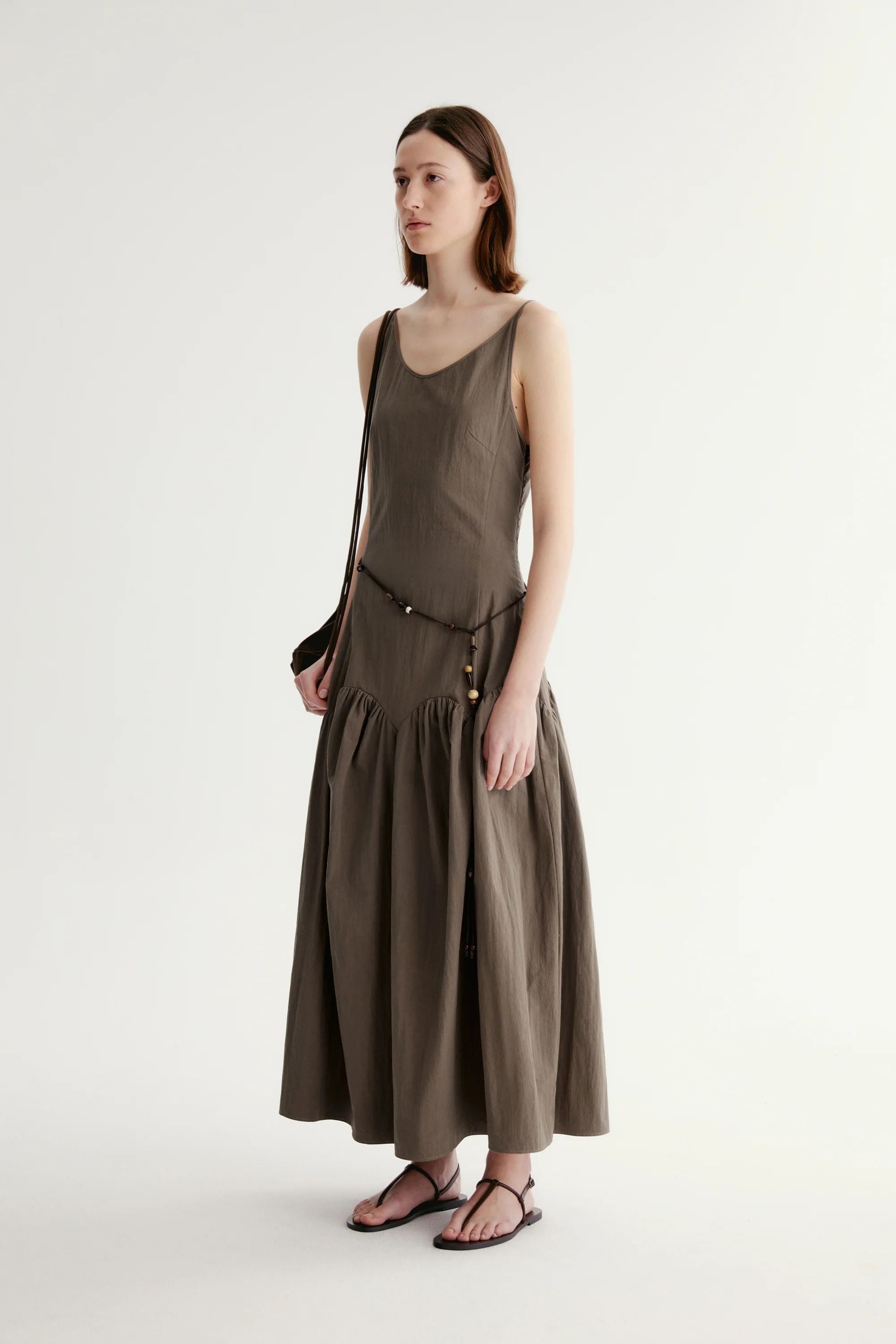Cotton Pleated Dress - Image 8