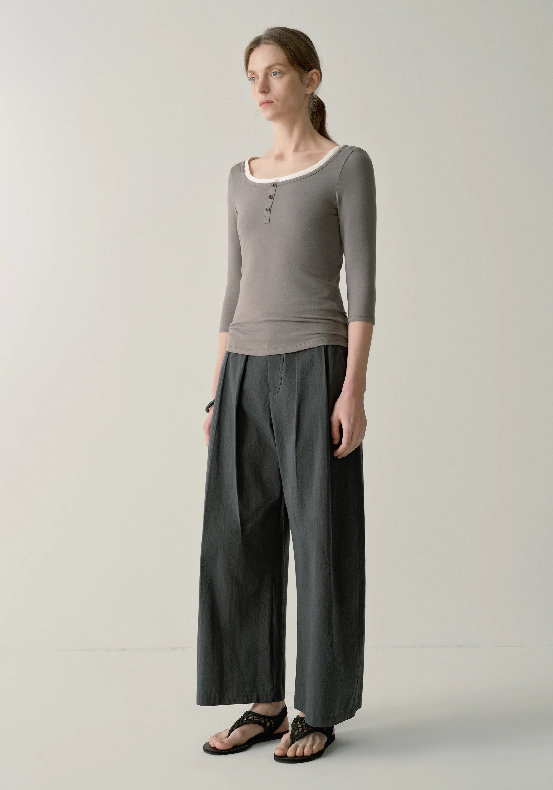 Cotton-silk Cropped Pants - Image 3