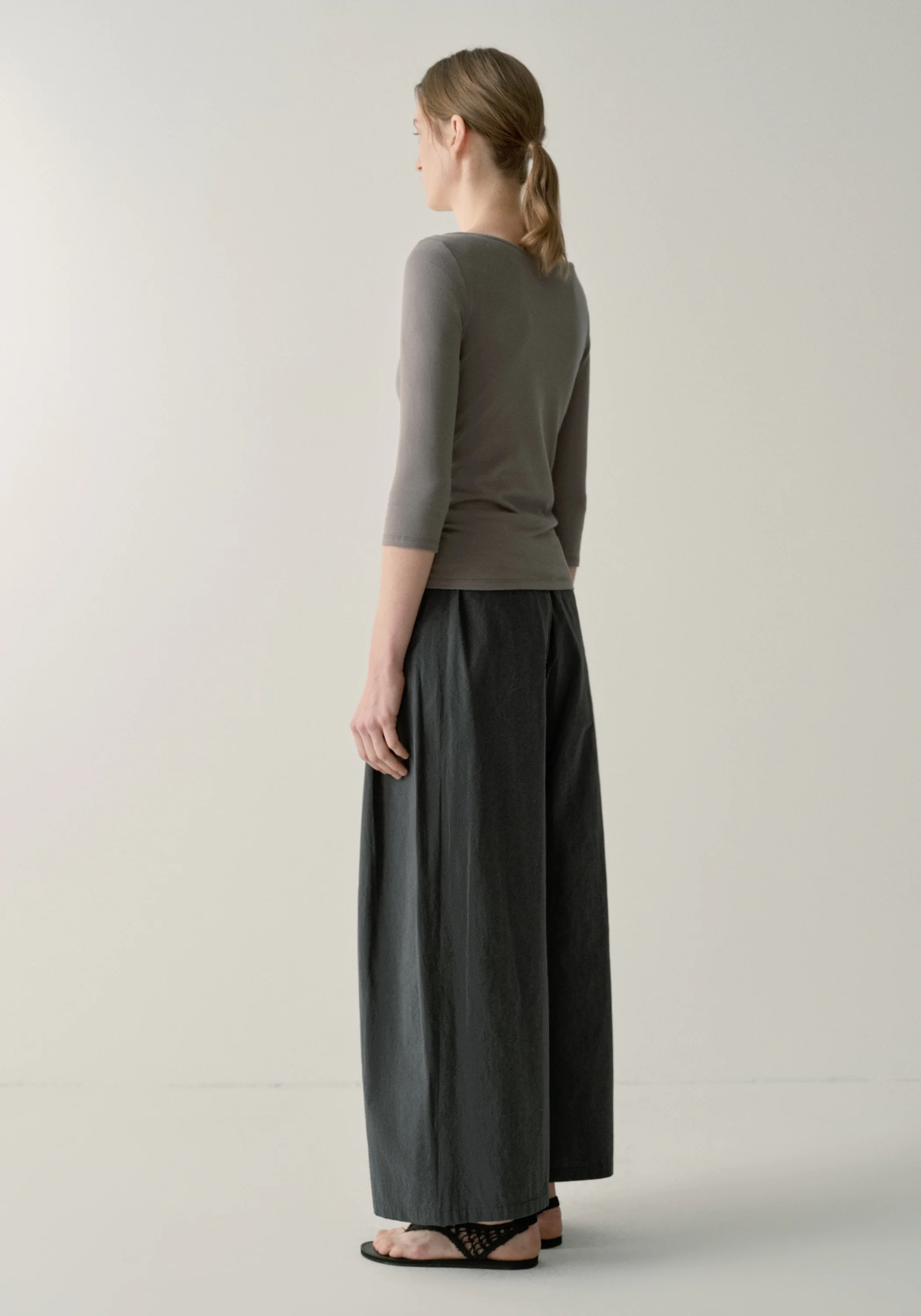 Cotton-silk Cropped Pants - Image 4