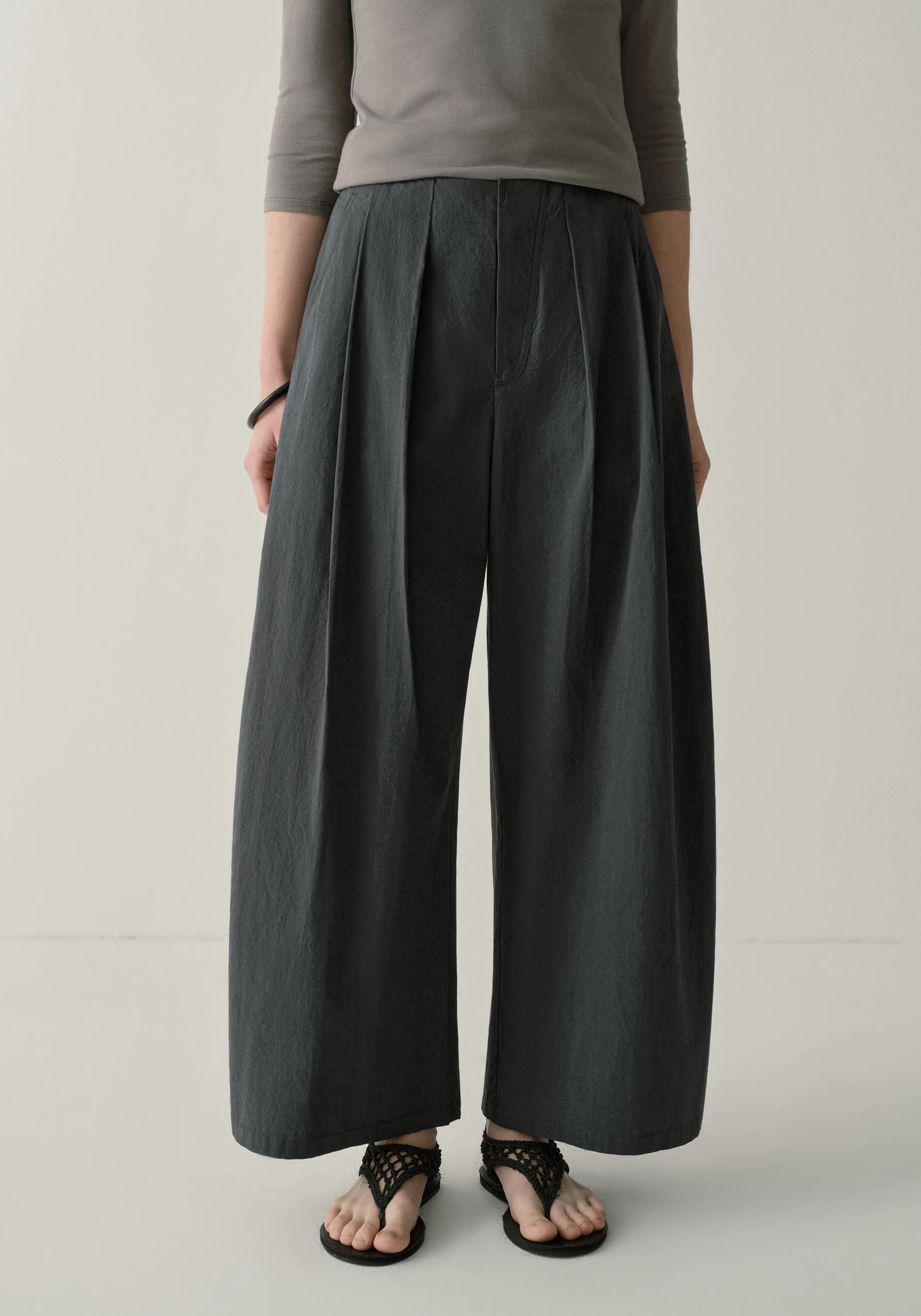 Cotton-silk Cropped Pants - Image 6