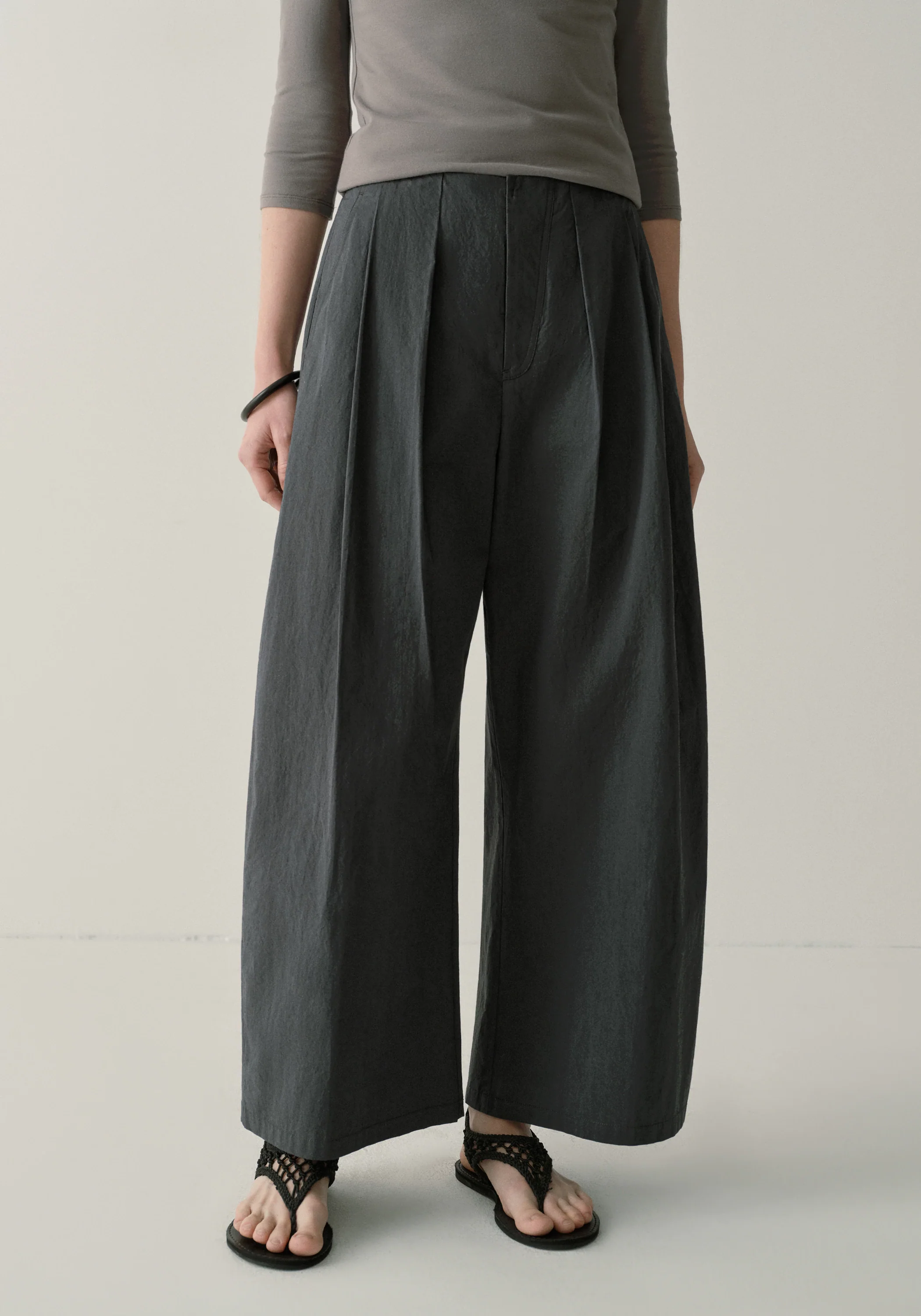 Cotton-silk Cropped Pants - Image 7
