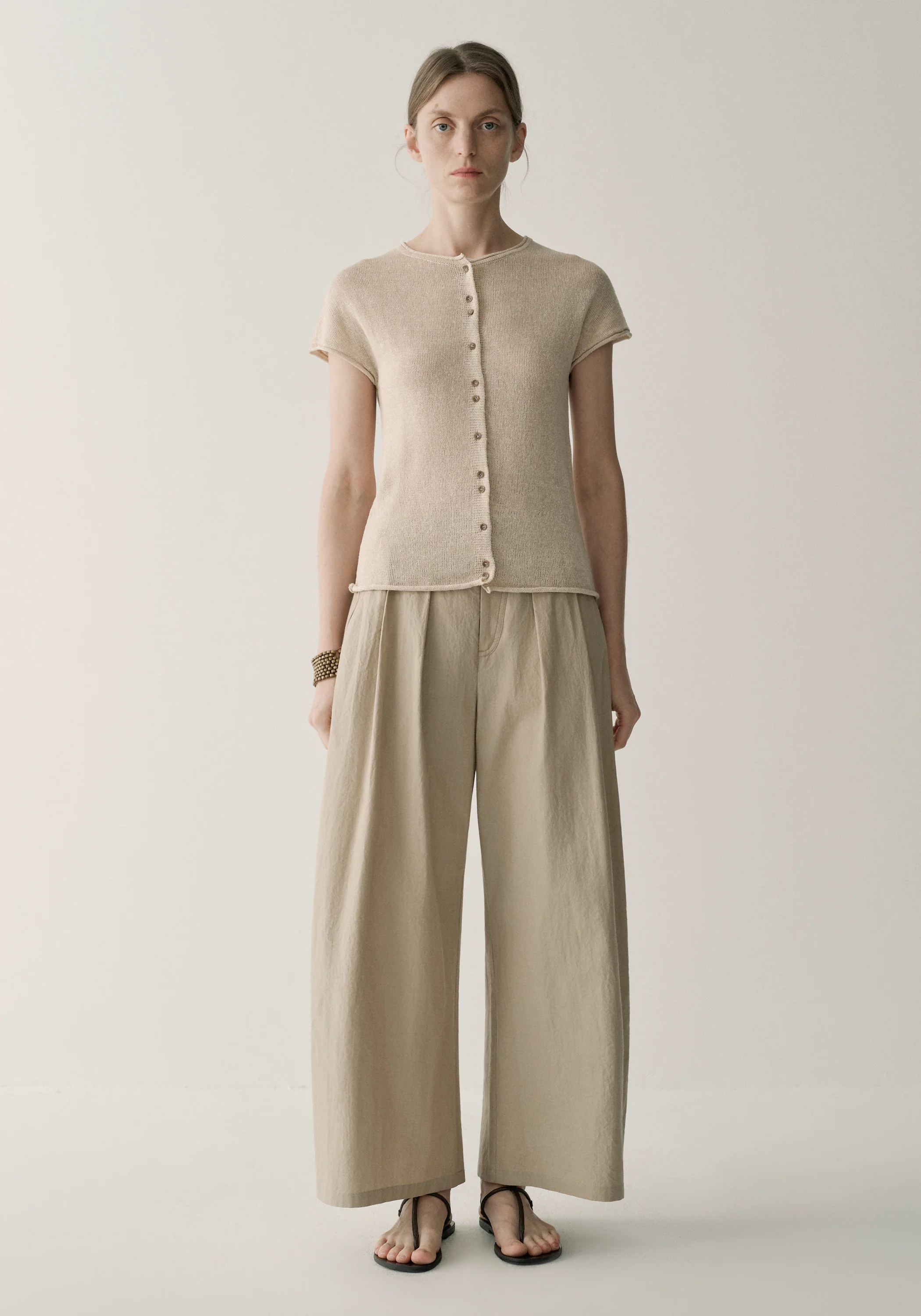 Cotton-silk Cropped Pants - Image 8