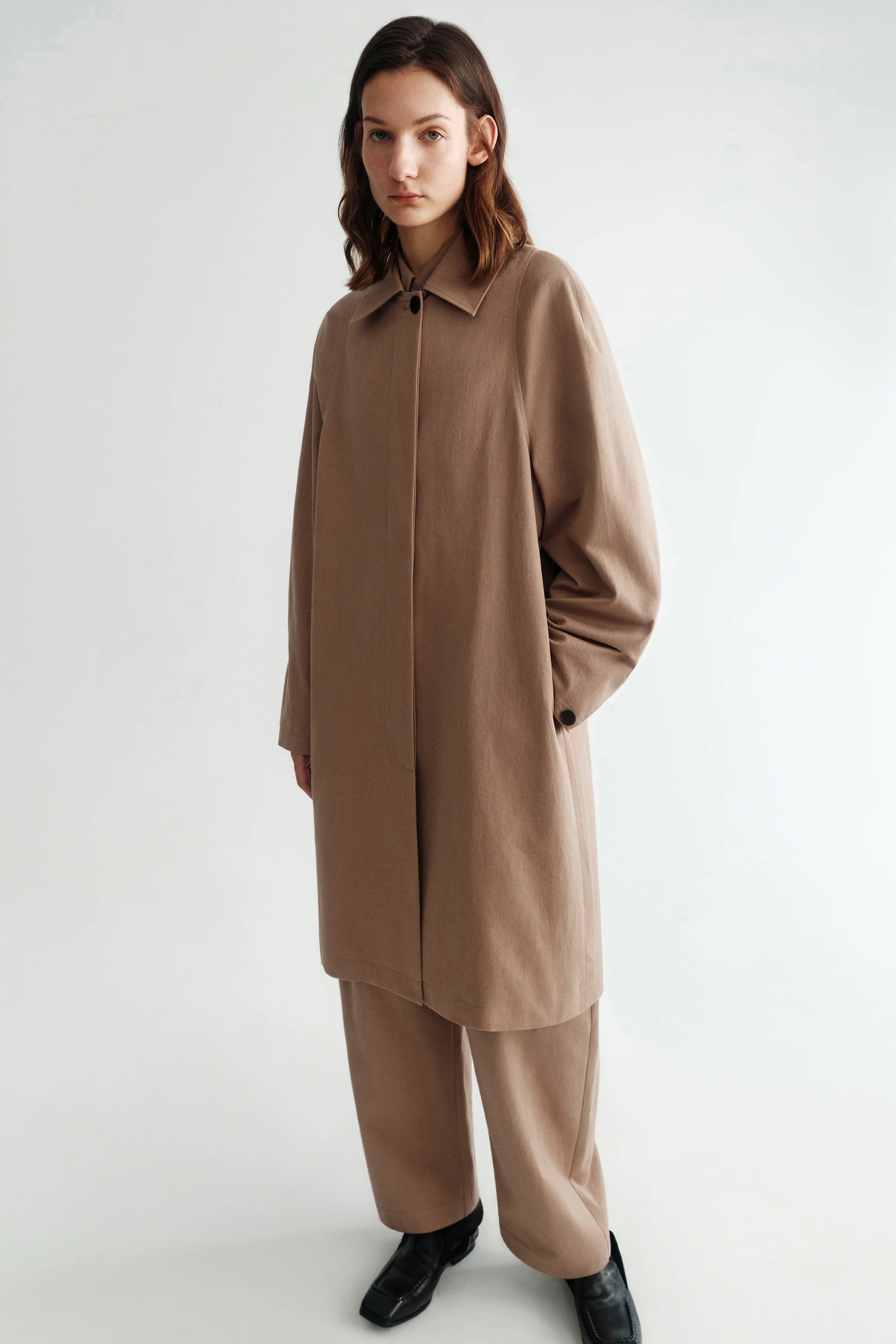 Cotton Tailored Coat - Image 5