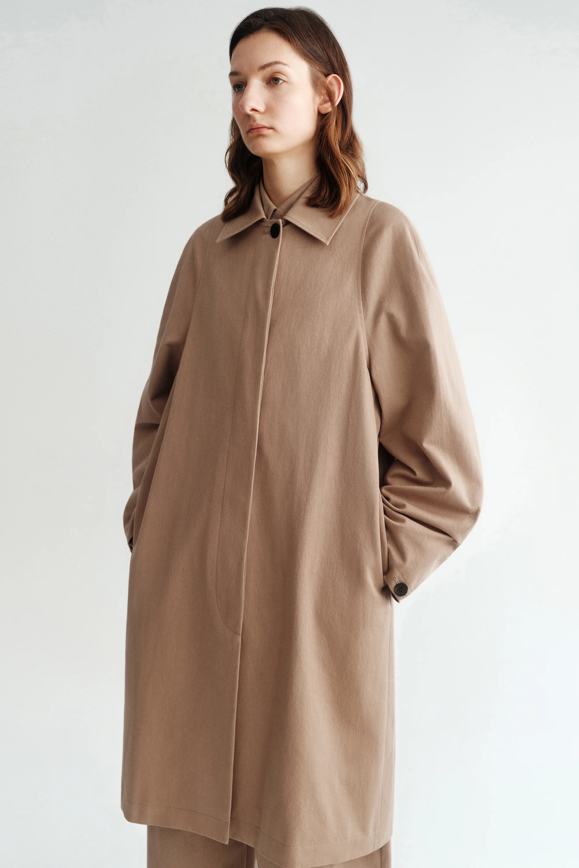 Cotton Tailored Coat - Image 6