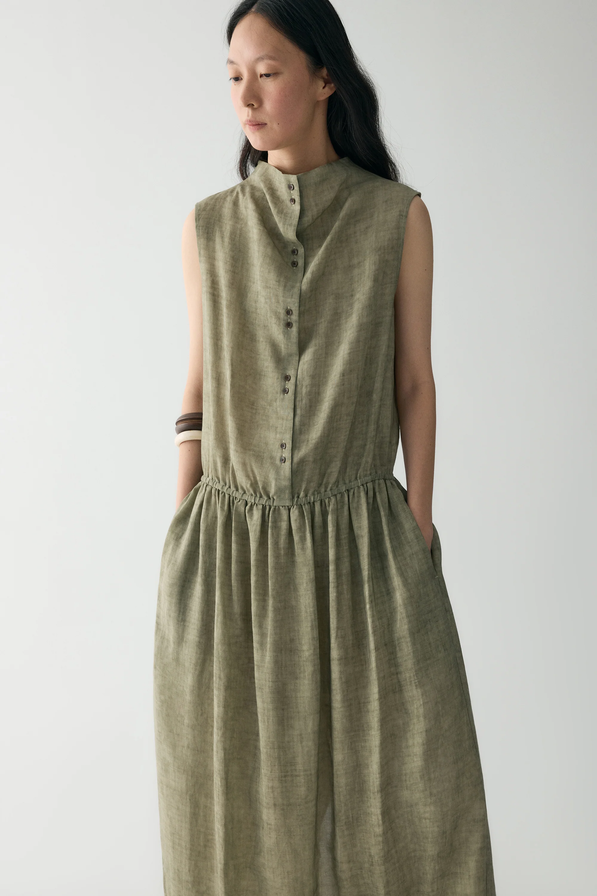 Cowl Neck Sleeveless Dress - Image 8
