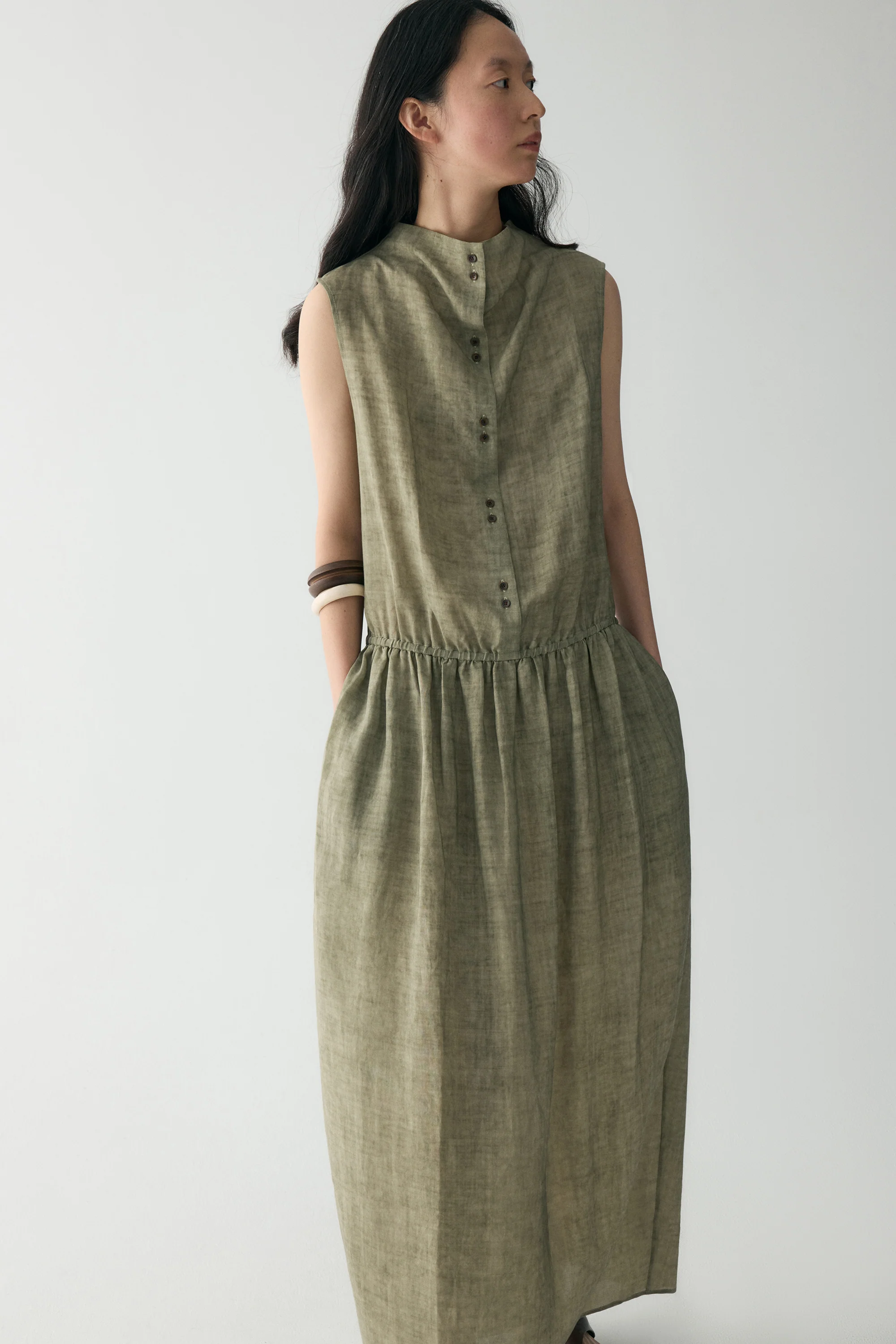 Cowl Neck Sleeveless Dress - Image 9