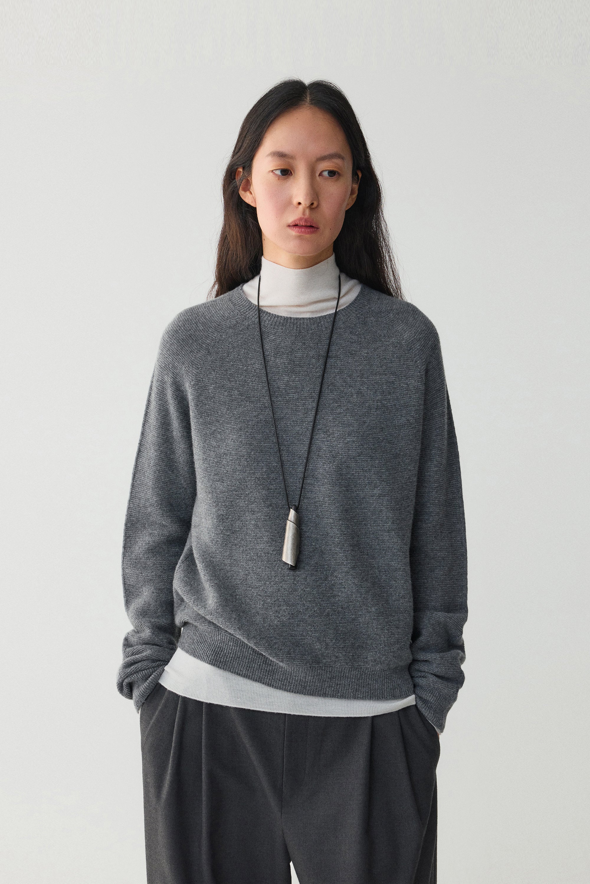 Crewneck Cashmere-Wool Blend Jumper - Image 18