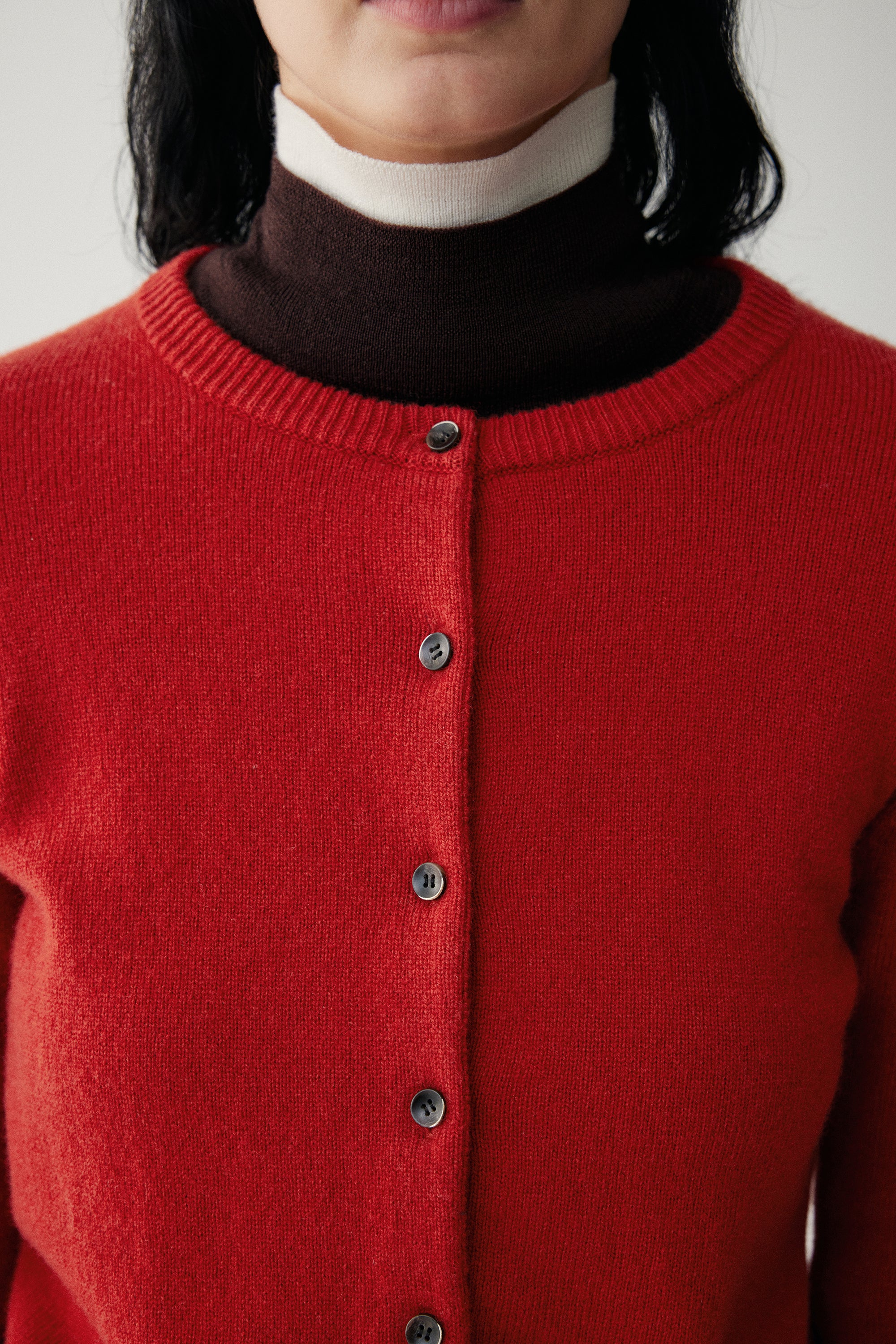 Crewneck Wool Cardigan - Image 11