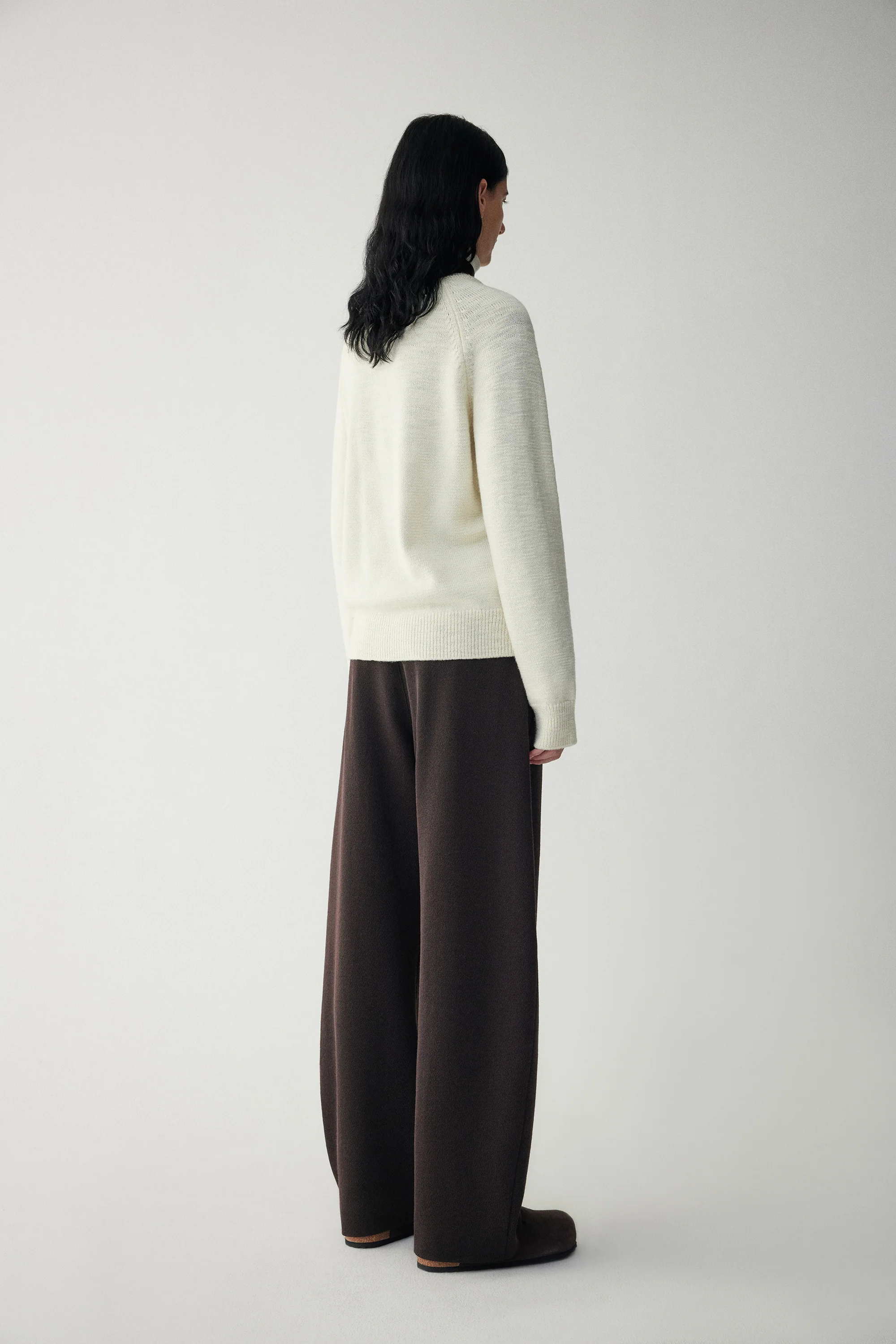 Crewneck Wool Intarsia Cardigan - Image 7