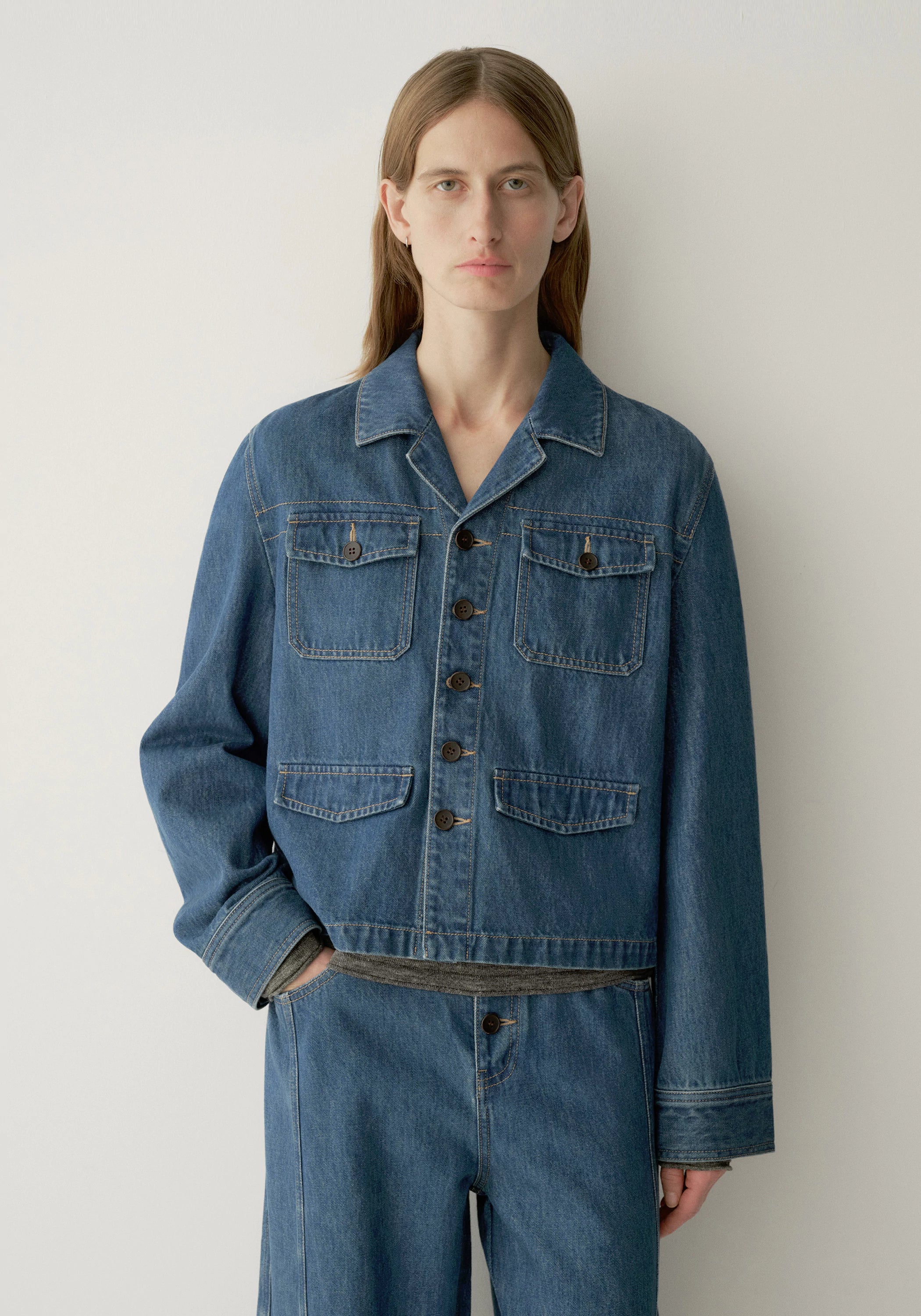Cropped Denim Jacket