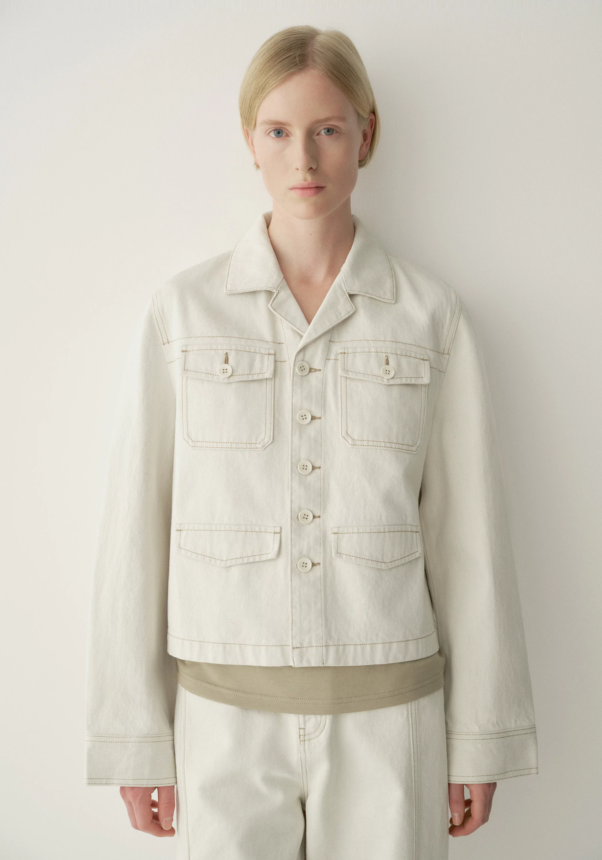 Cropped Denim Jacket - Image 13