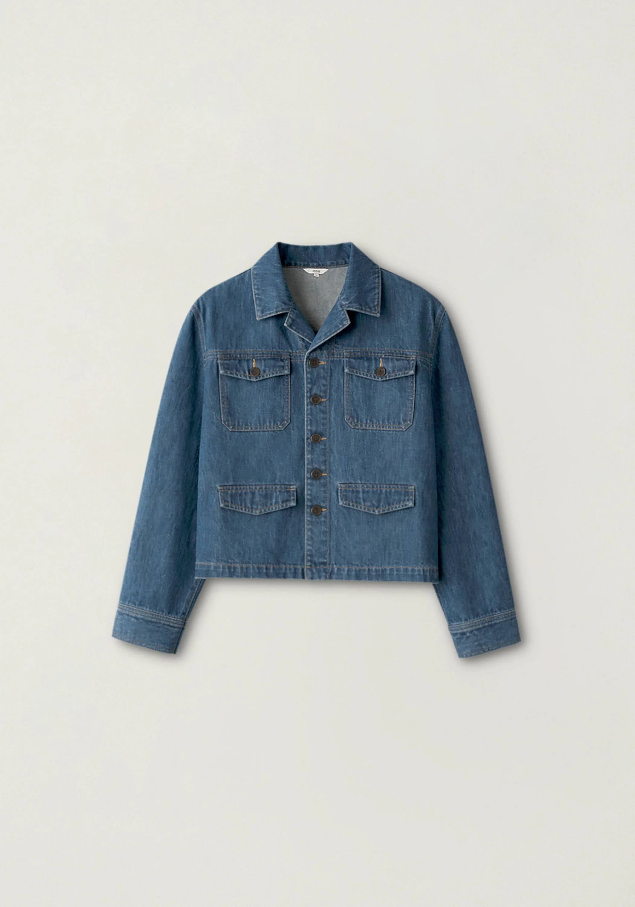 Cropped Denim Jacket - Image 2