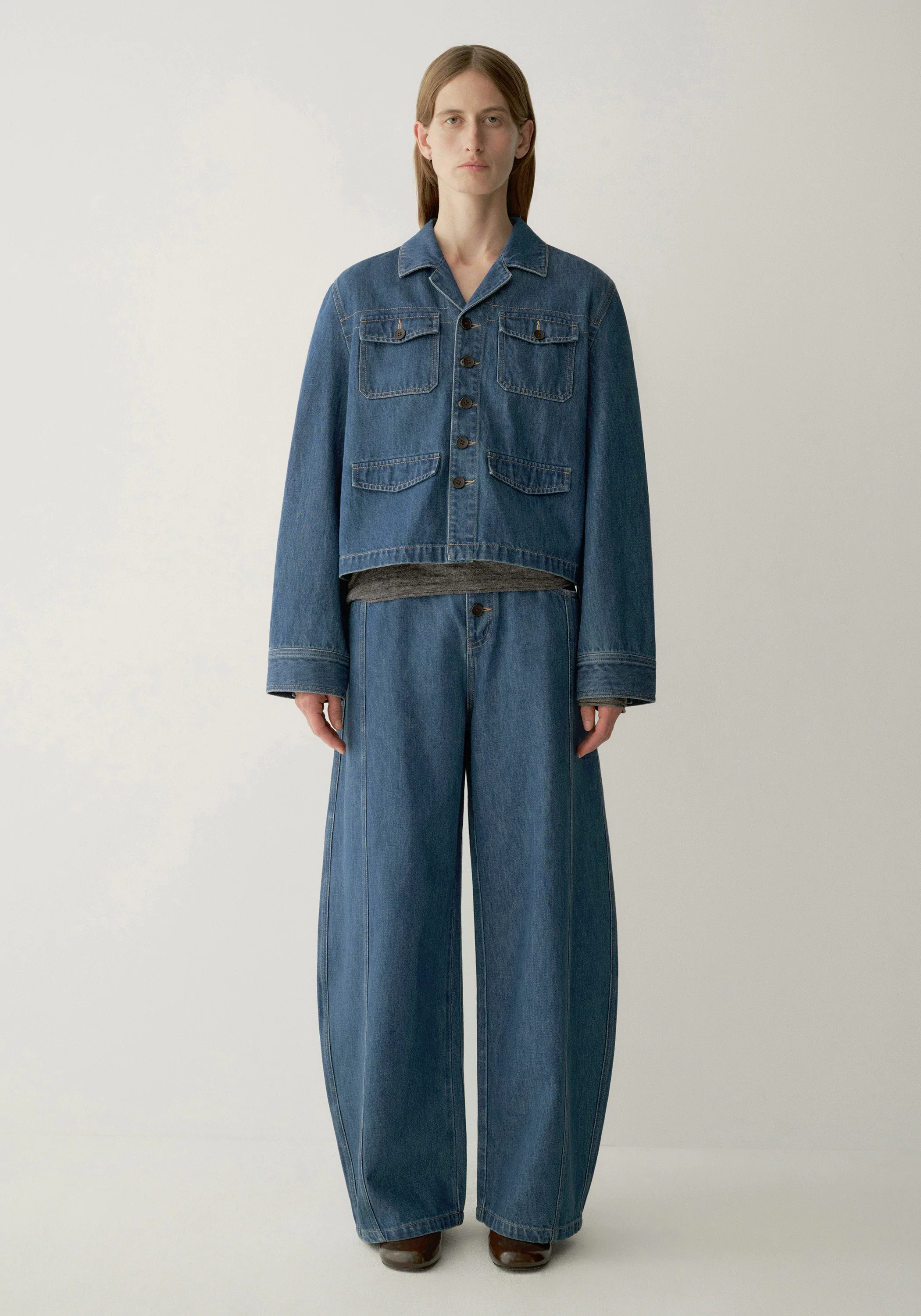 Cropped Denim Jacket - Image 3
