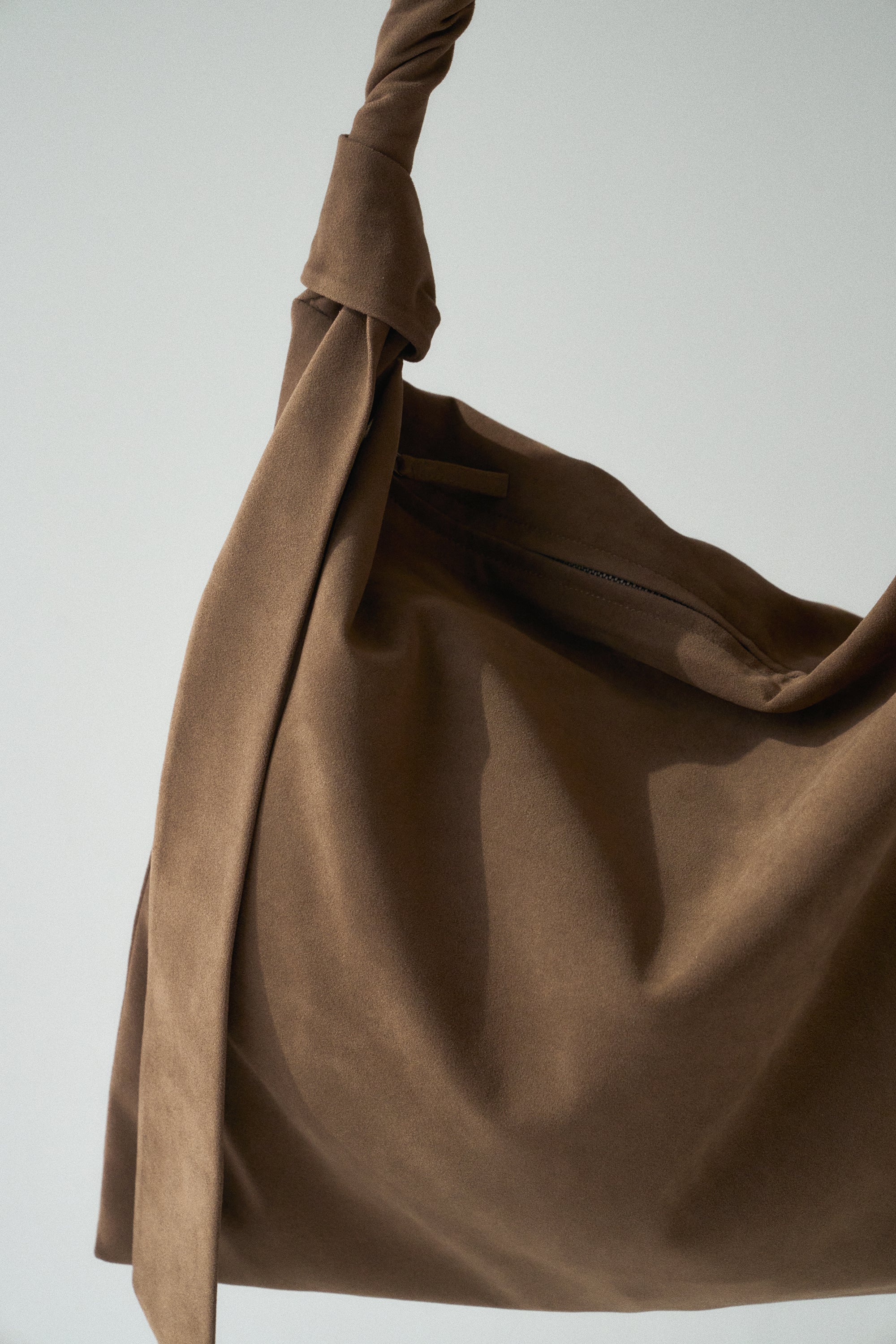 Crossbody Suede Tote Bag - Image 17