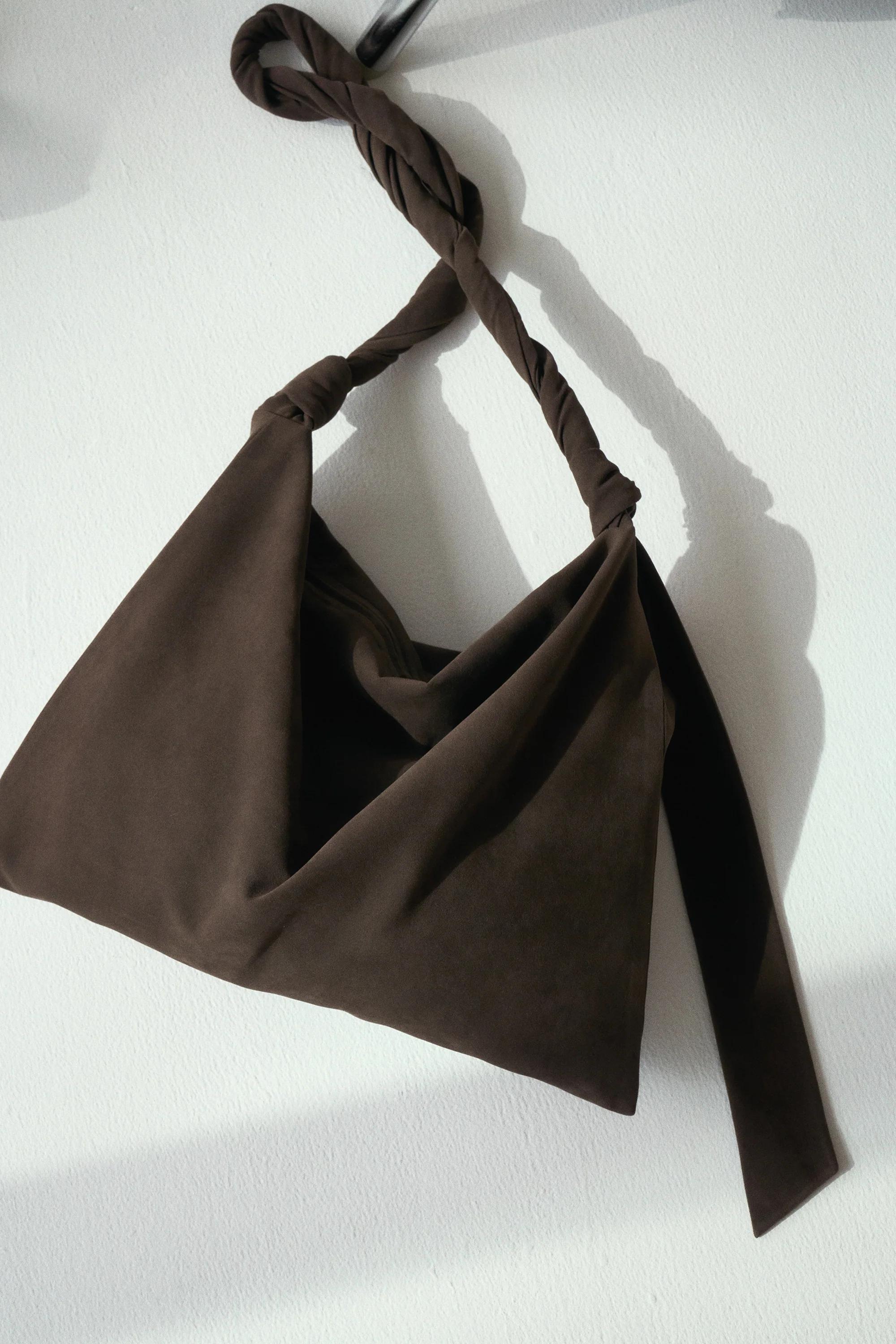 Crossbody Suede Tote Bag - Image 8