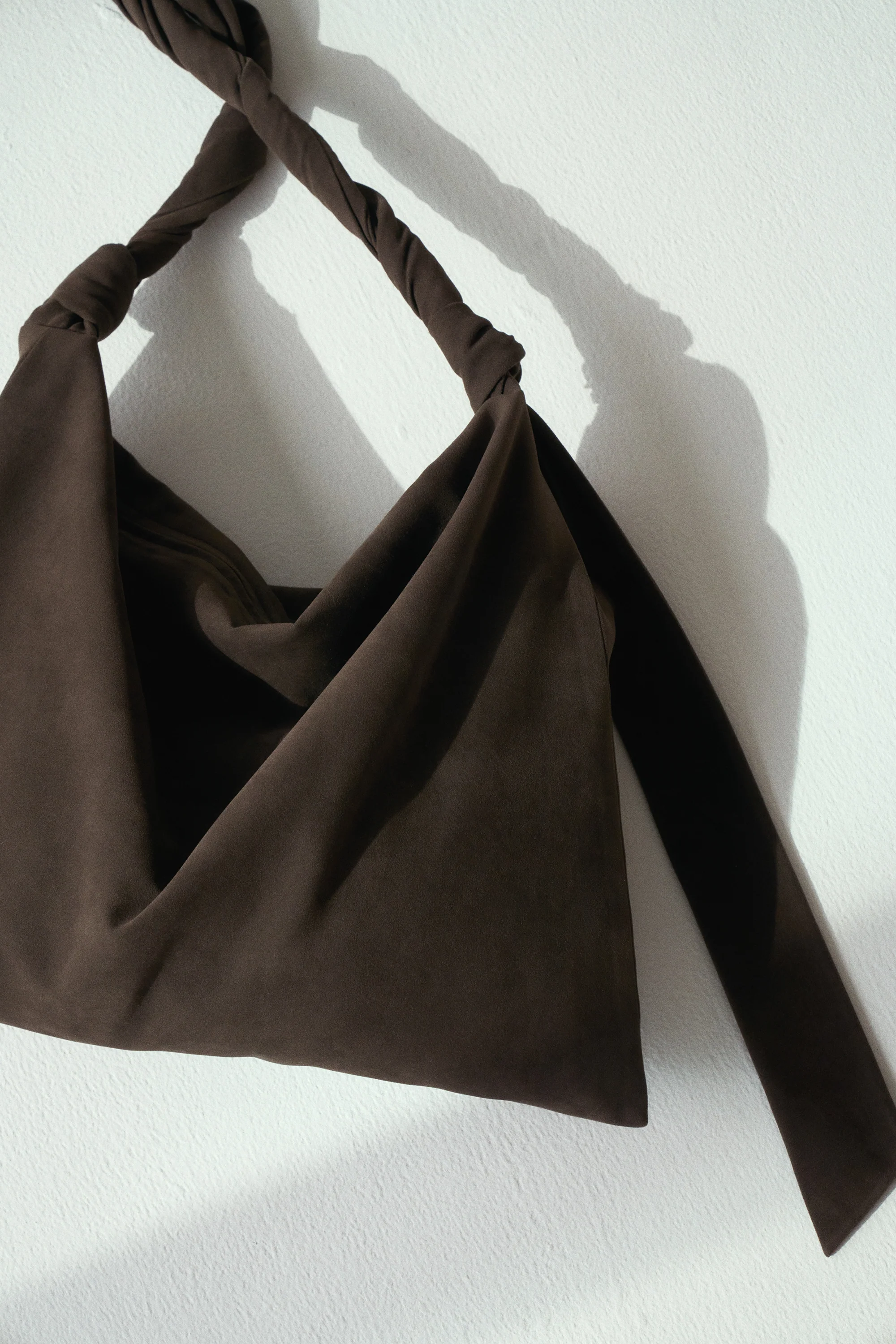 Crossbody Suede Tote Bag - Image 9