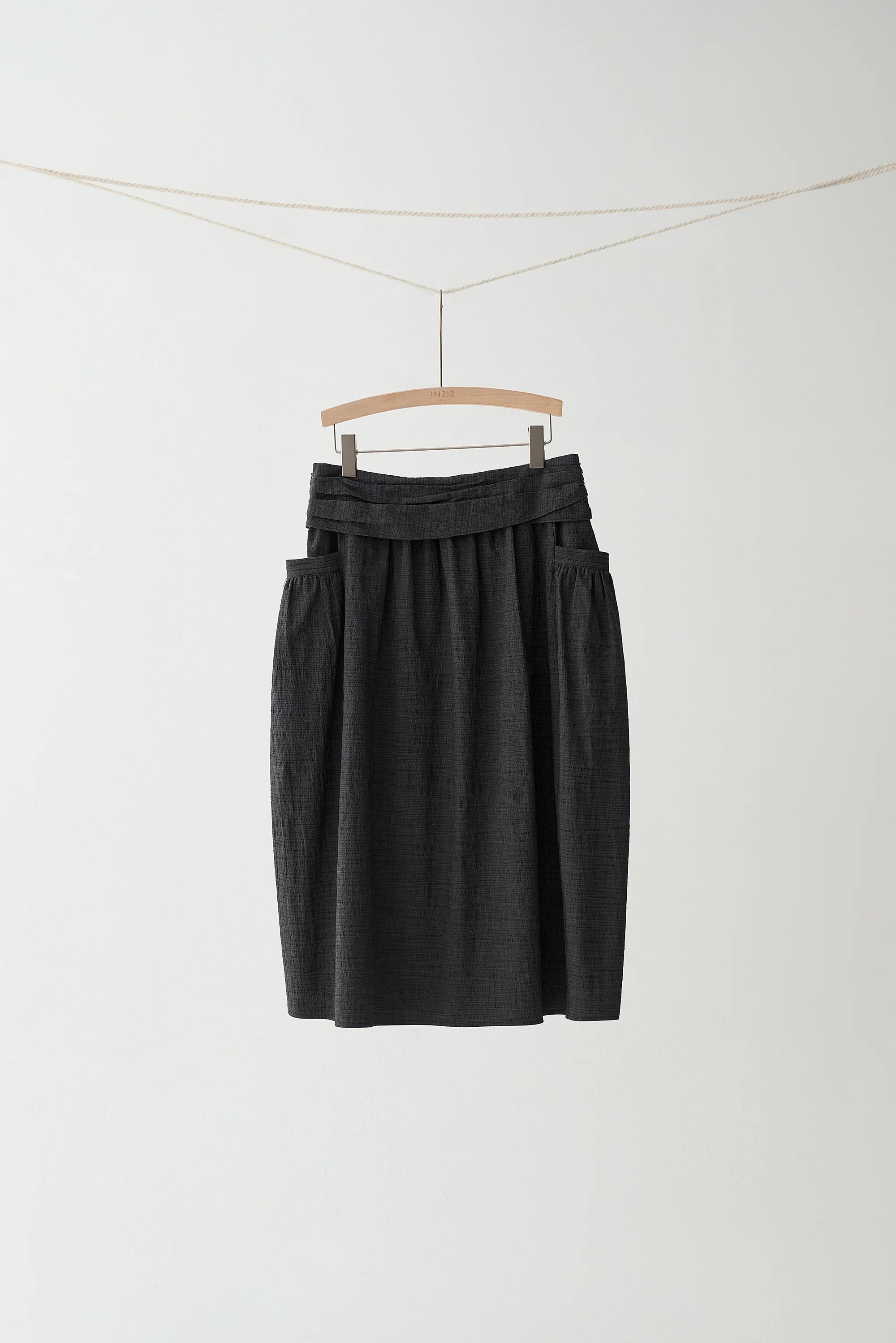 Curved Cotton Skirt - Image 2