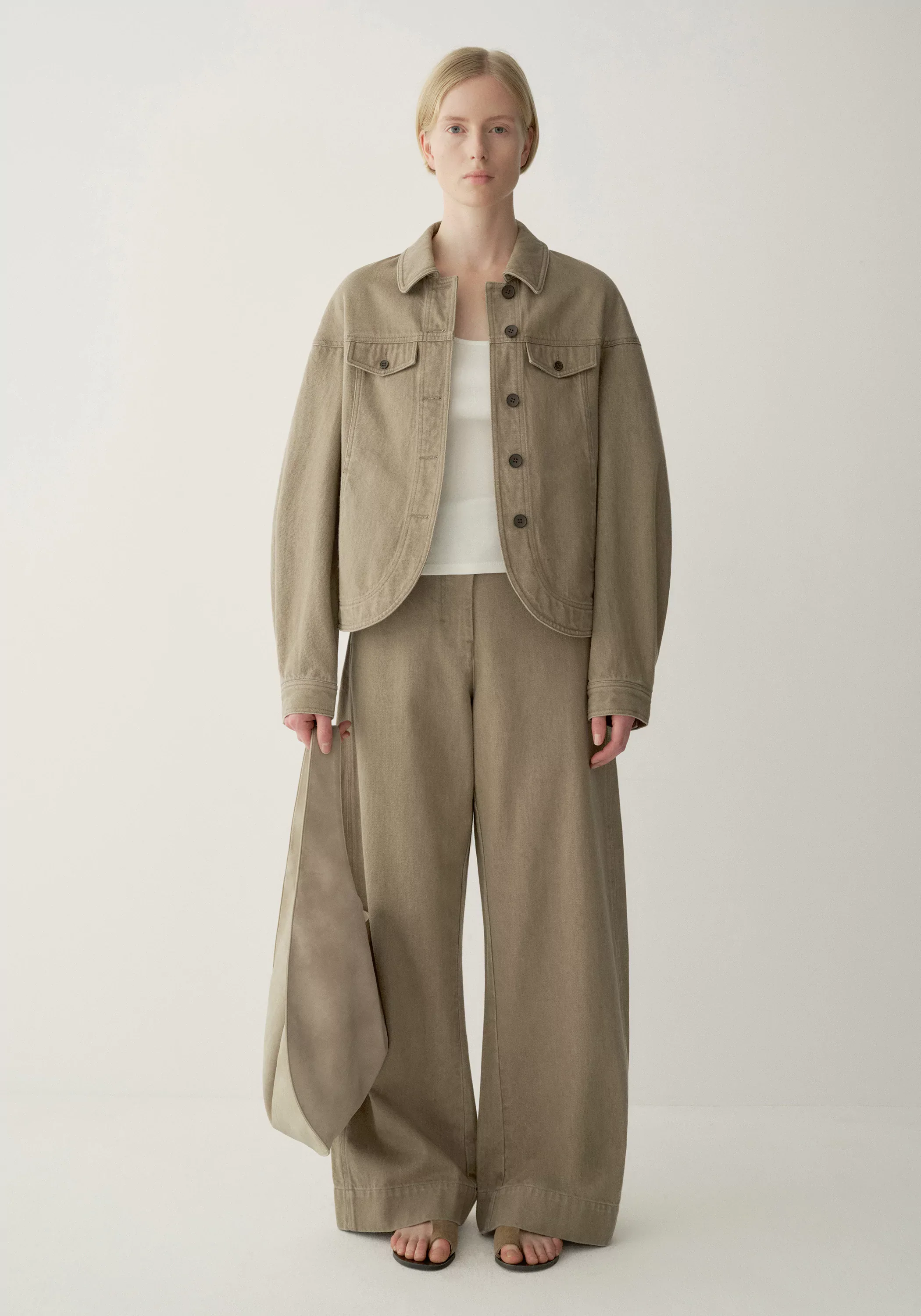 Curved-hem Denim Jacket - Image 14