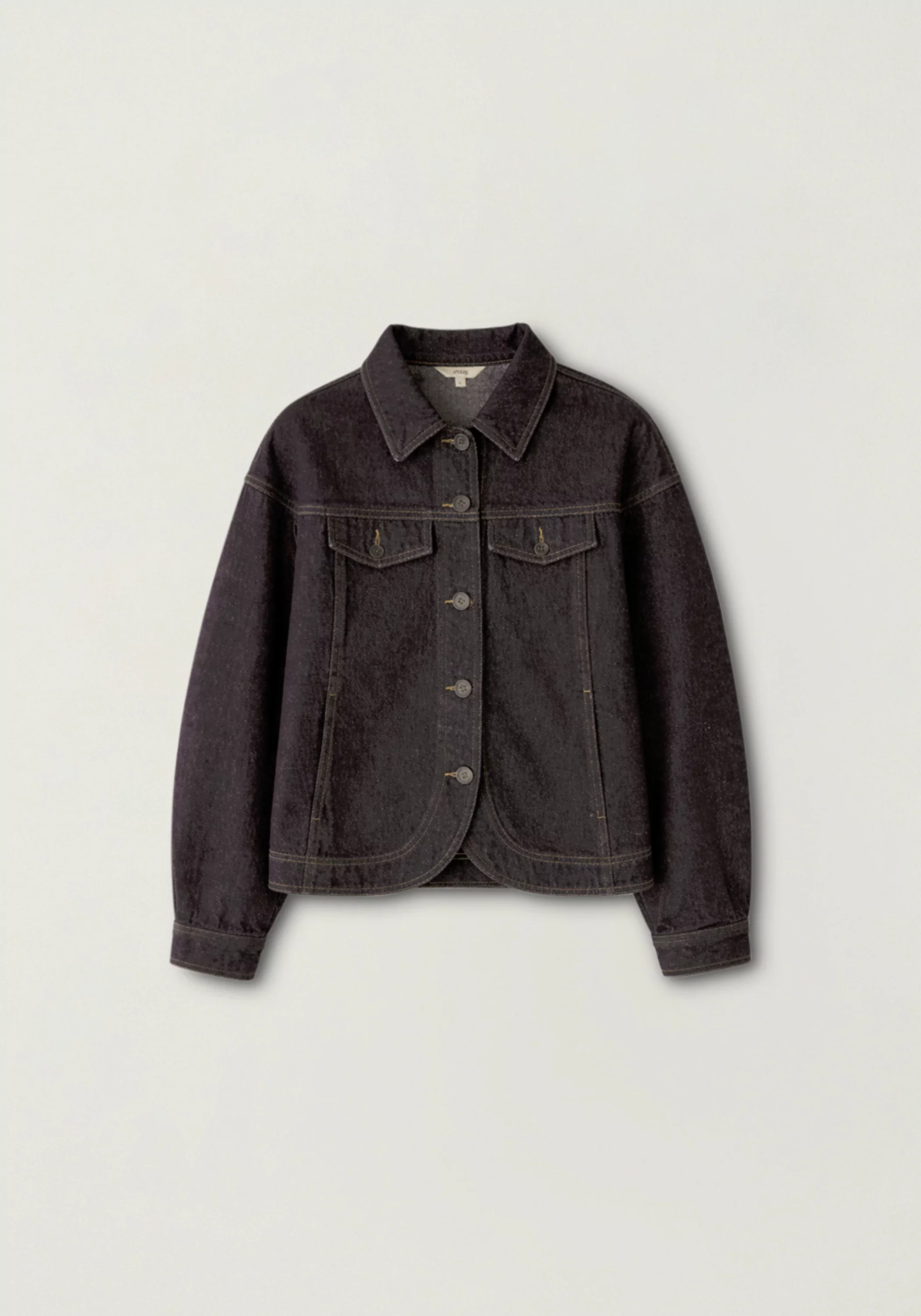 Curved-hem Denim Jacket - Image 2