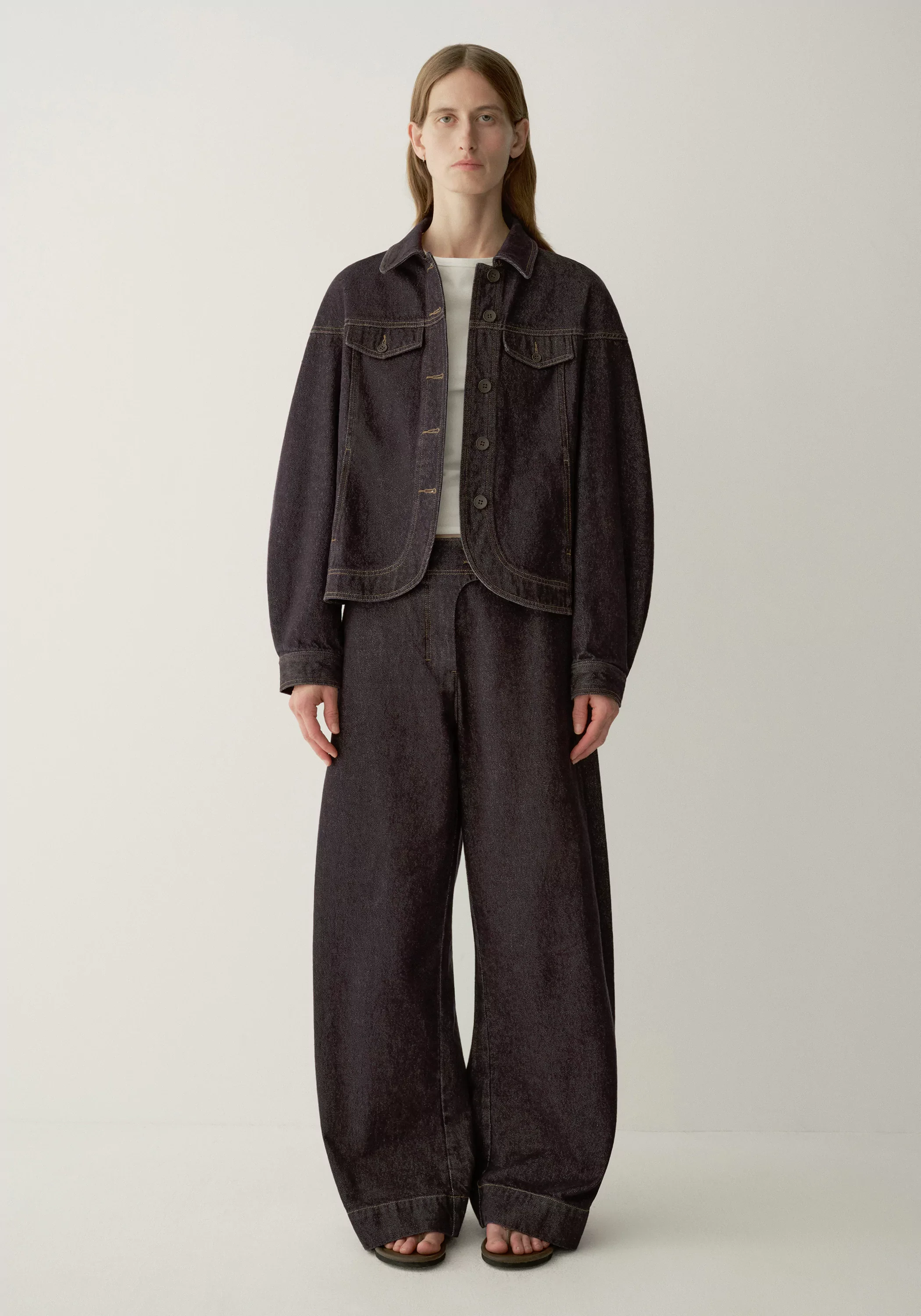 Curved-hem Denim Jacket - Image 6
