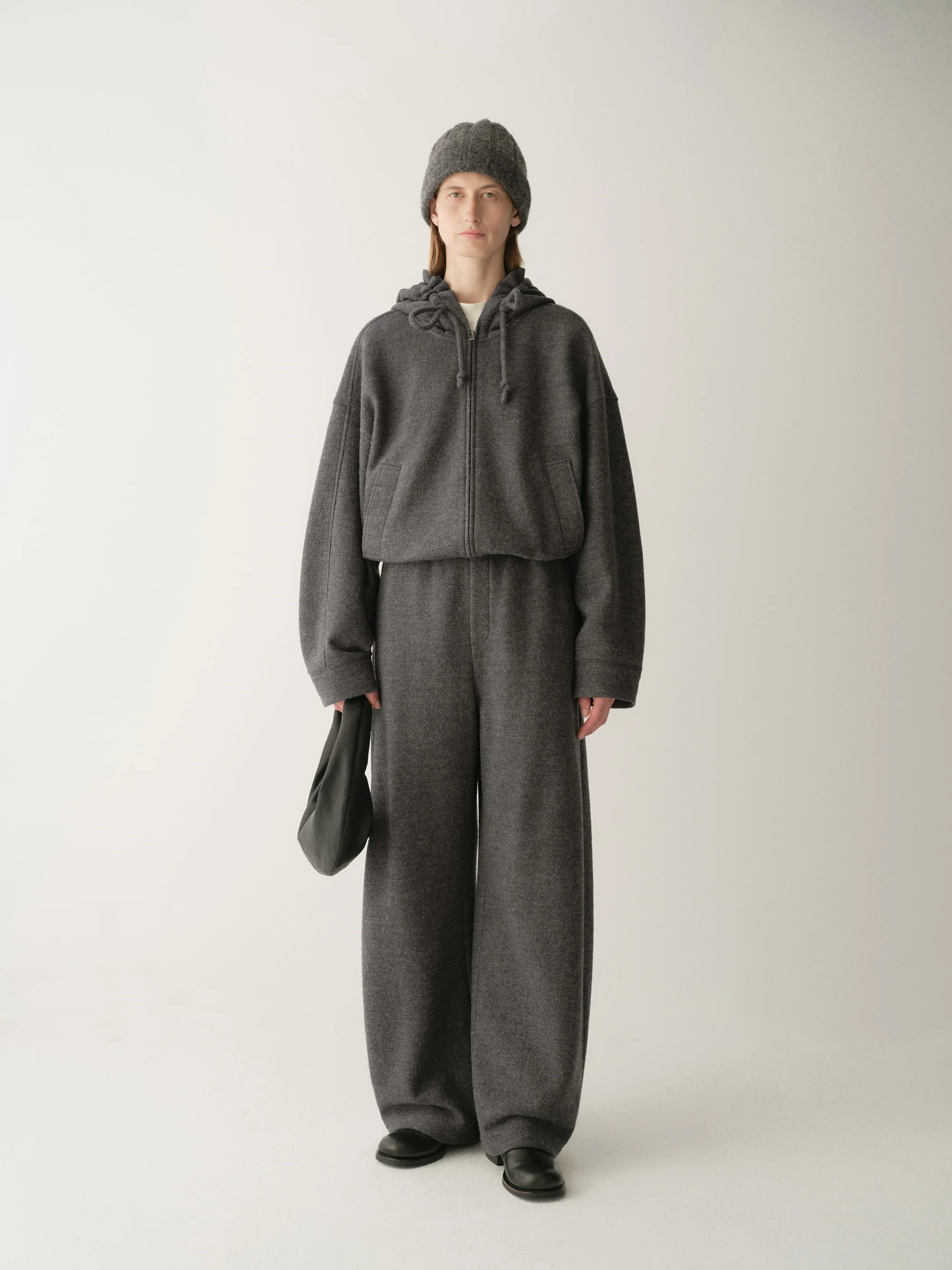 Curved Knit Elasticated Joggers - Image 13