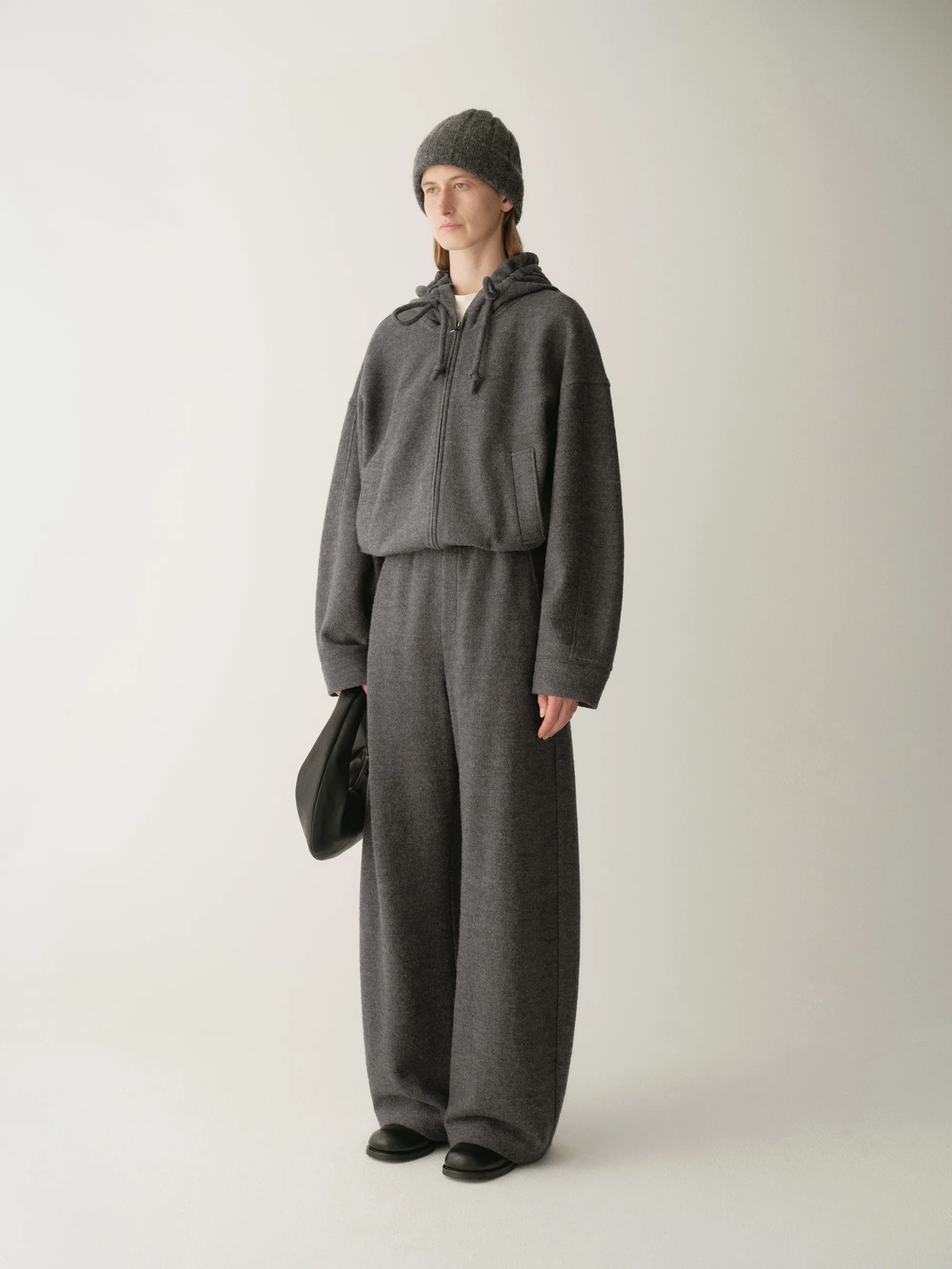 Curved Knit Elasticated Joggers - Image 14