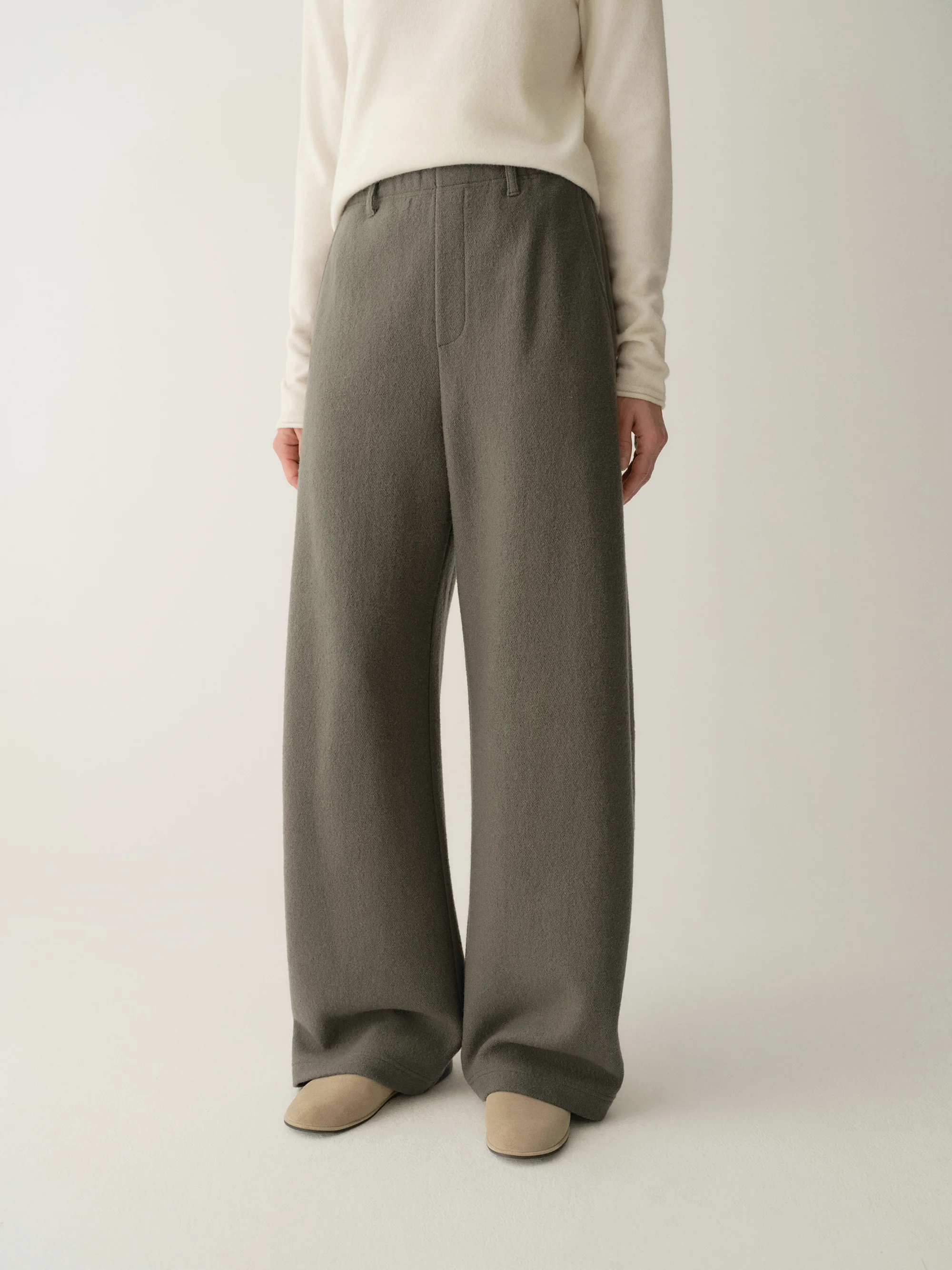 Curved Knit Elasticated Joggers - Image 19
