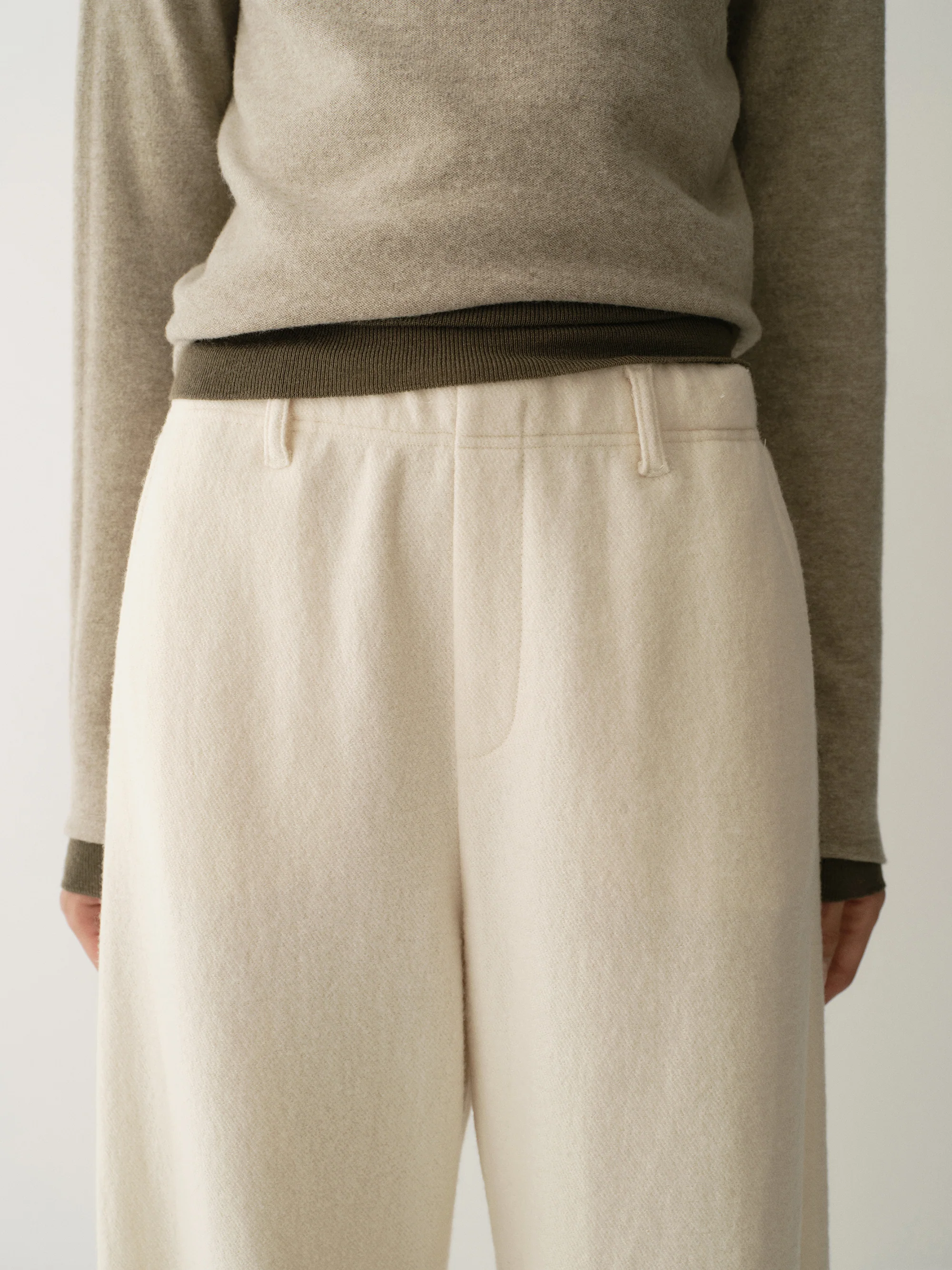 Curved Knit Elasticated Joggers - Image 8