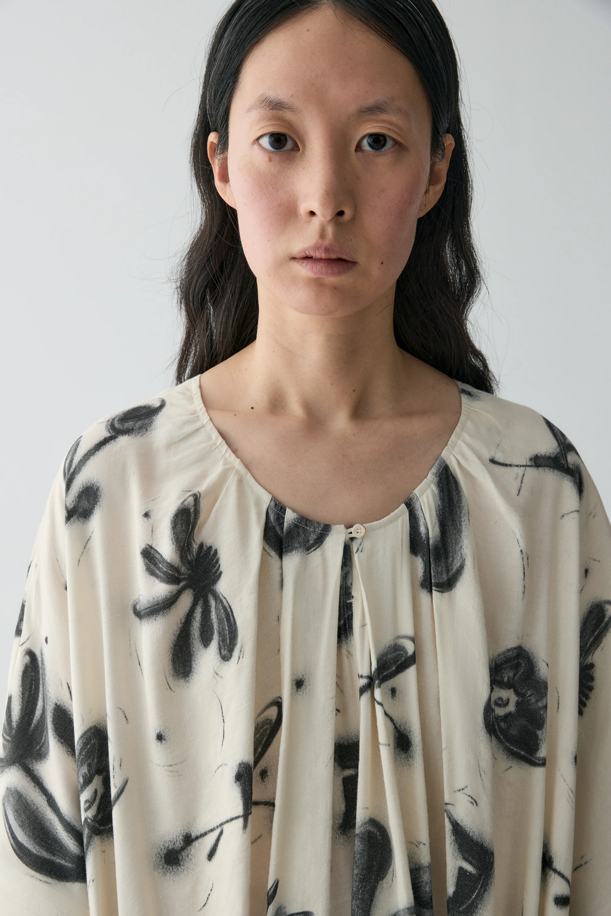 Draped Campanula-print Dress - Image 11