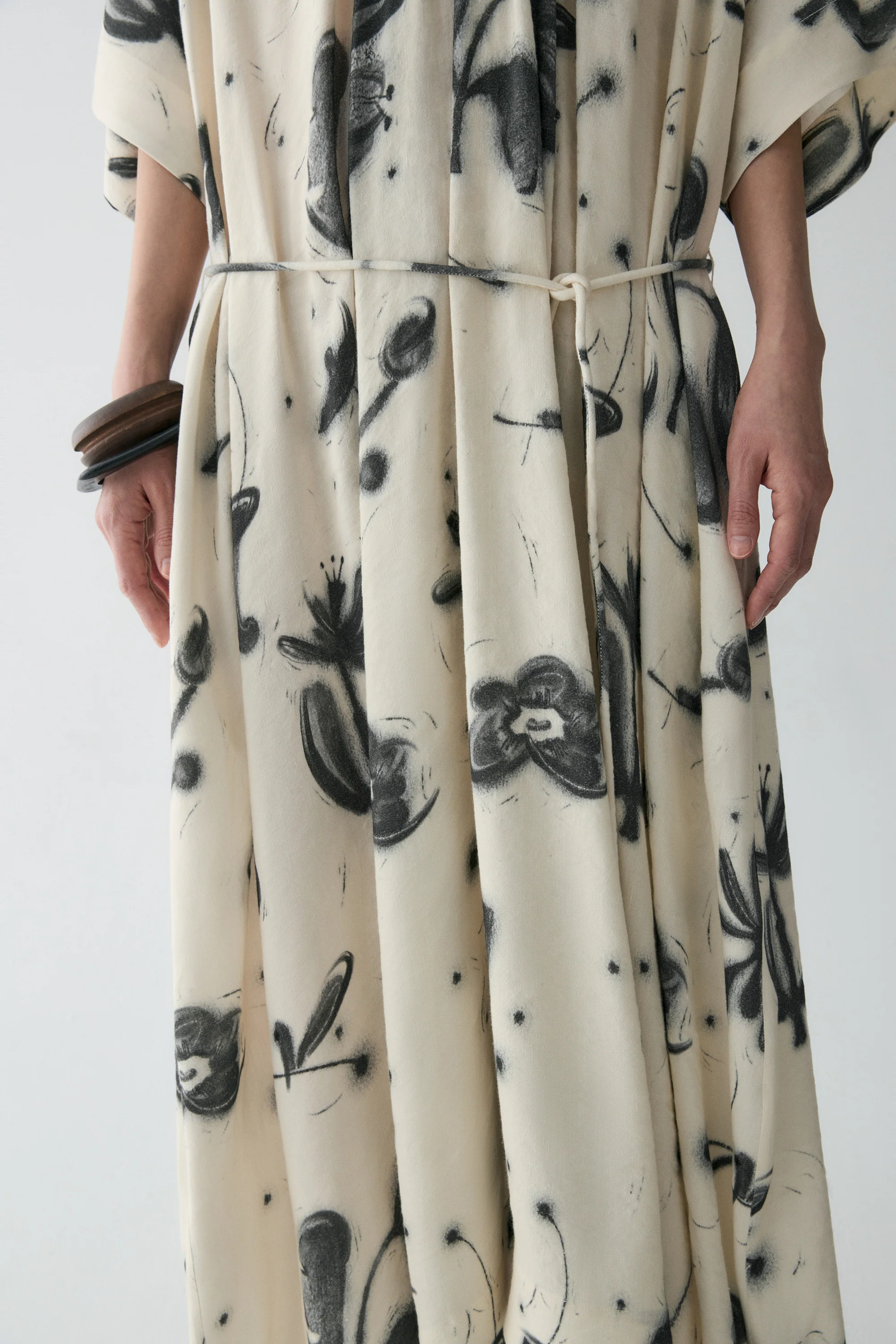 Draped Campanula-print Dress - Image 14