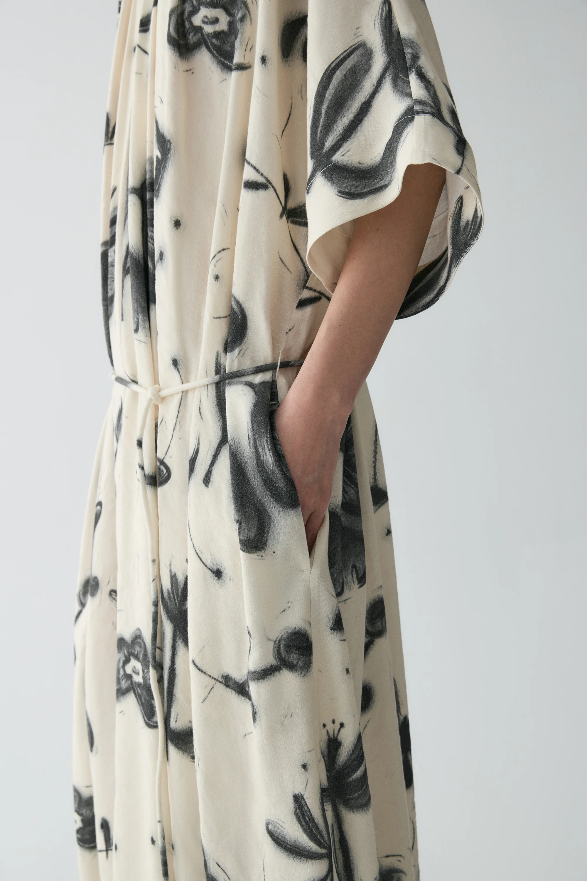 Draped Campanula-print Dress - Image 15