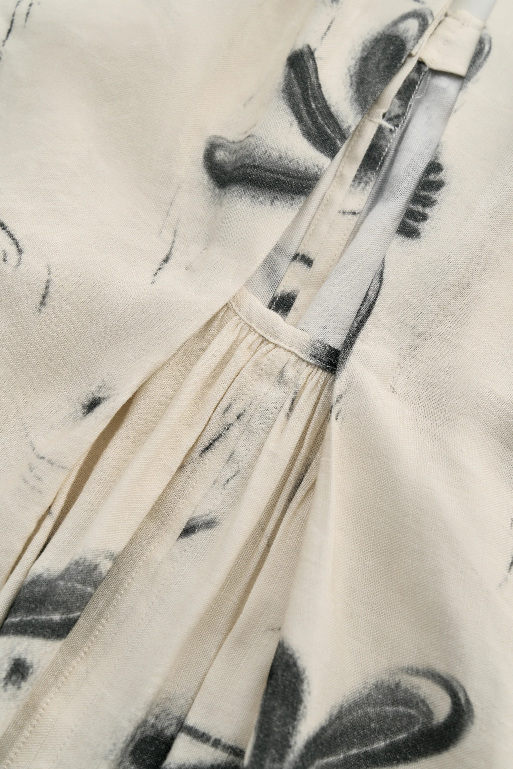 Draped Campanula-print Dress - Image 17