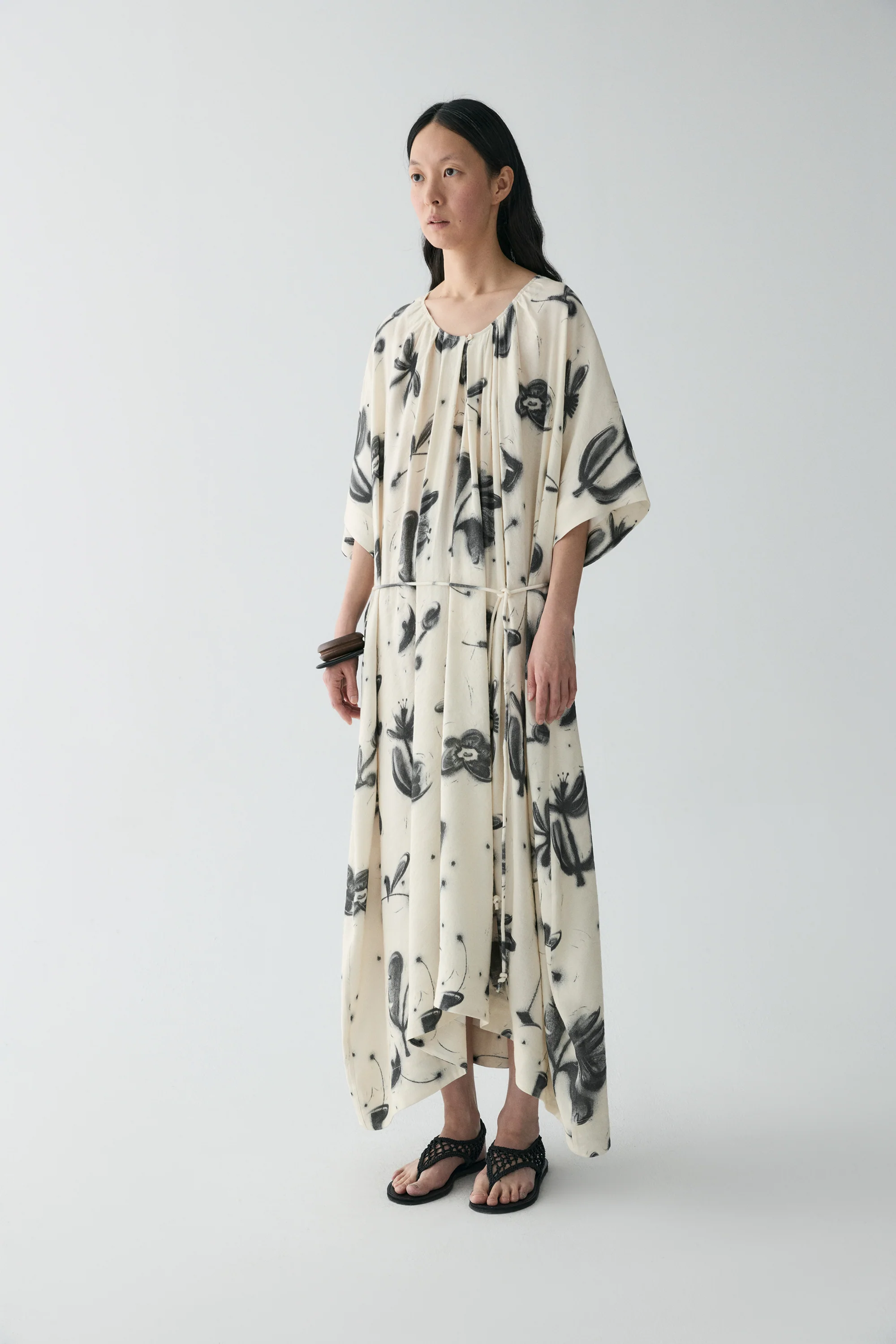 Draped Campanula-print Dress - Image 4