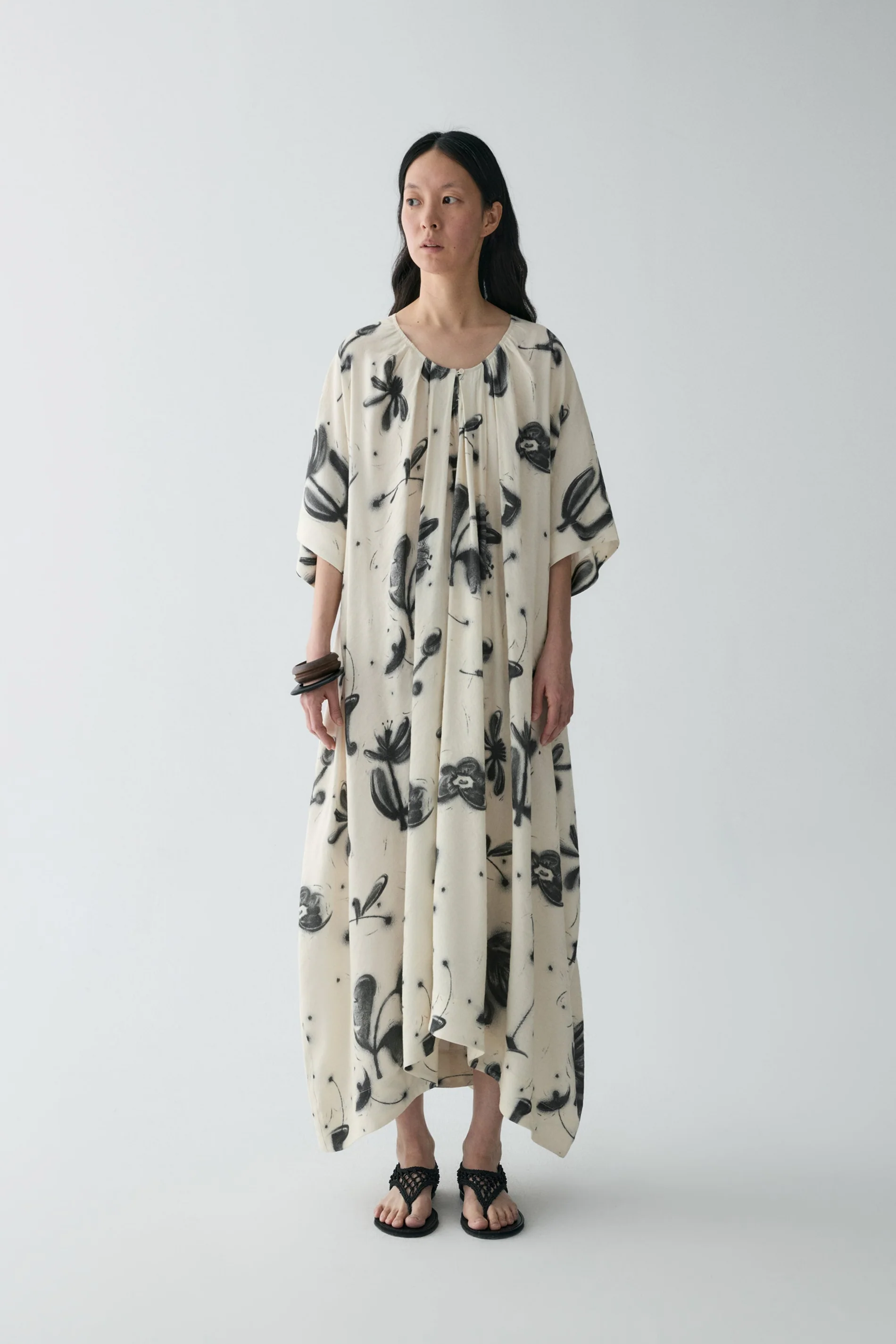 Draped Campanula-print Dress - Image 5