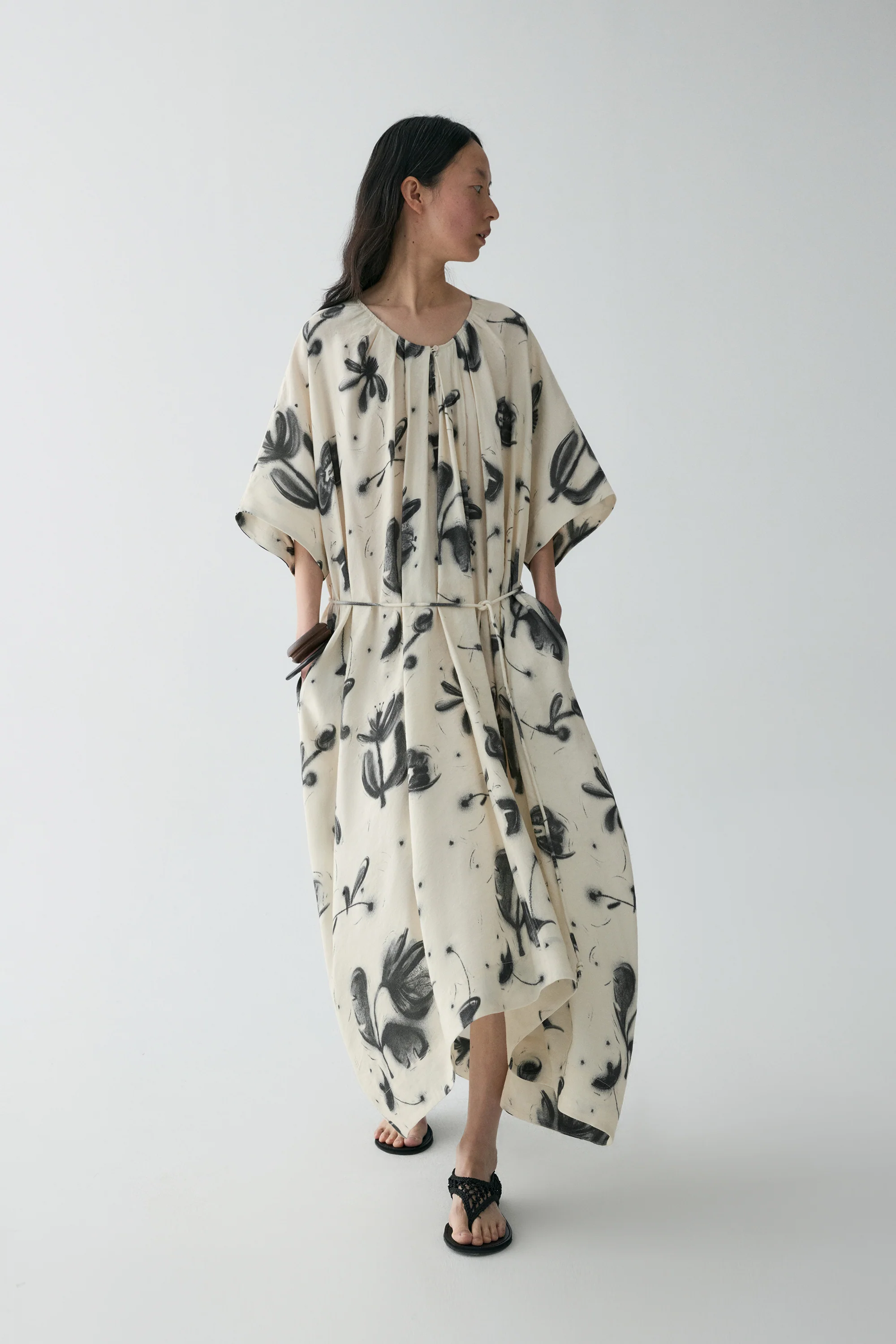 Draped Campanula-print Dress - Image 6