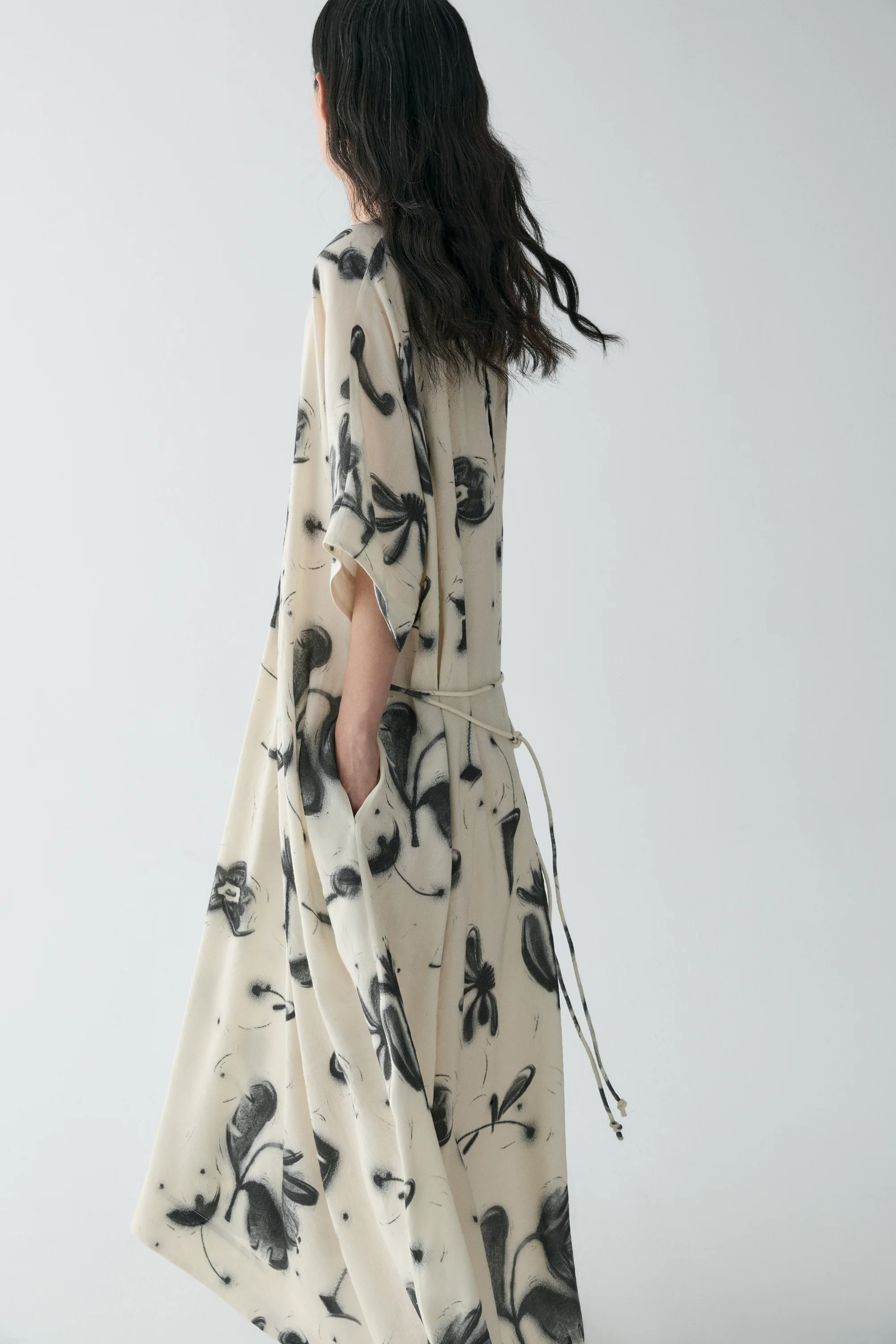 Draped Campanula-print Dress - Image 9
