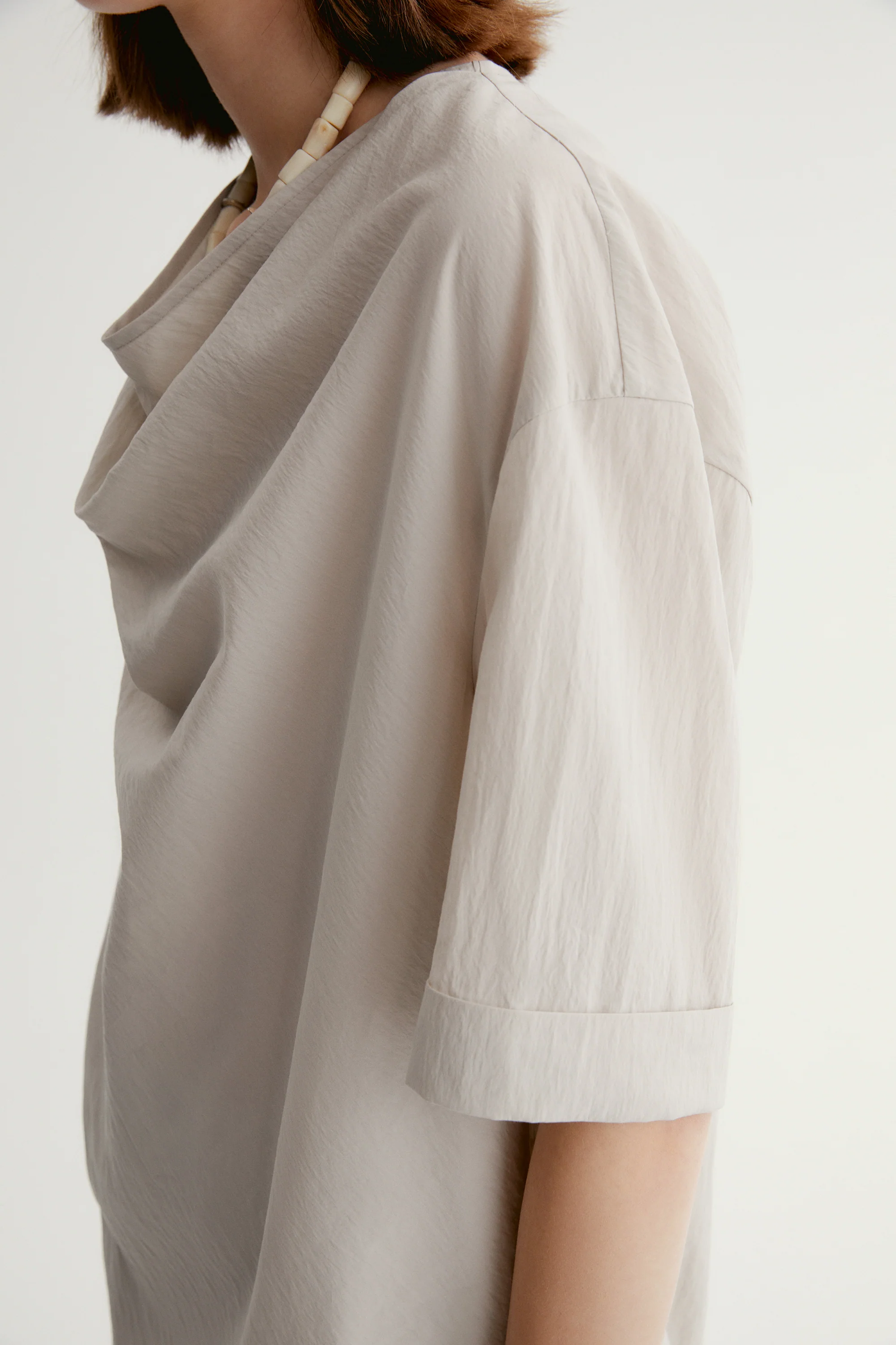 Draped Cowl-neck Top - Image 11
