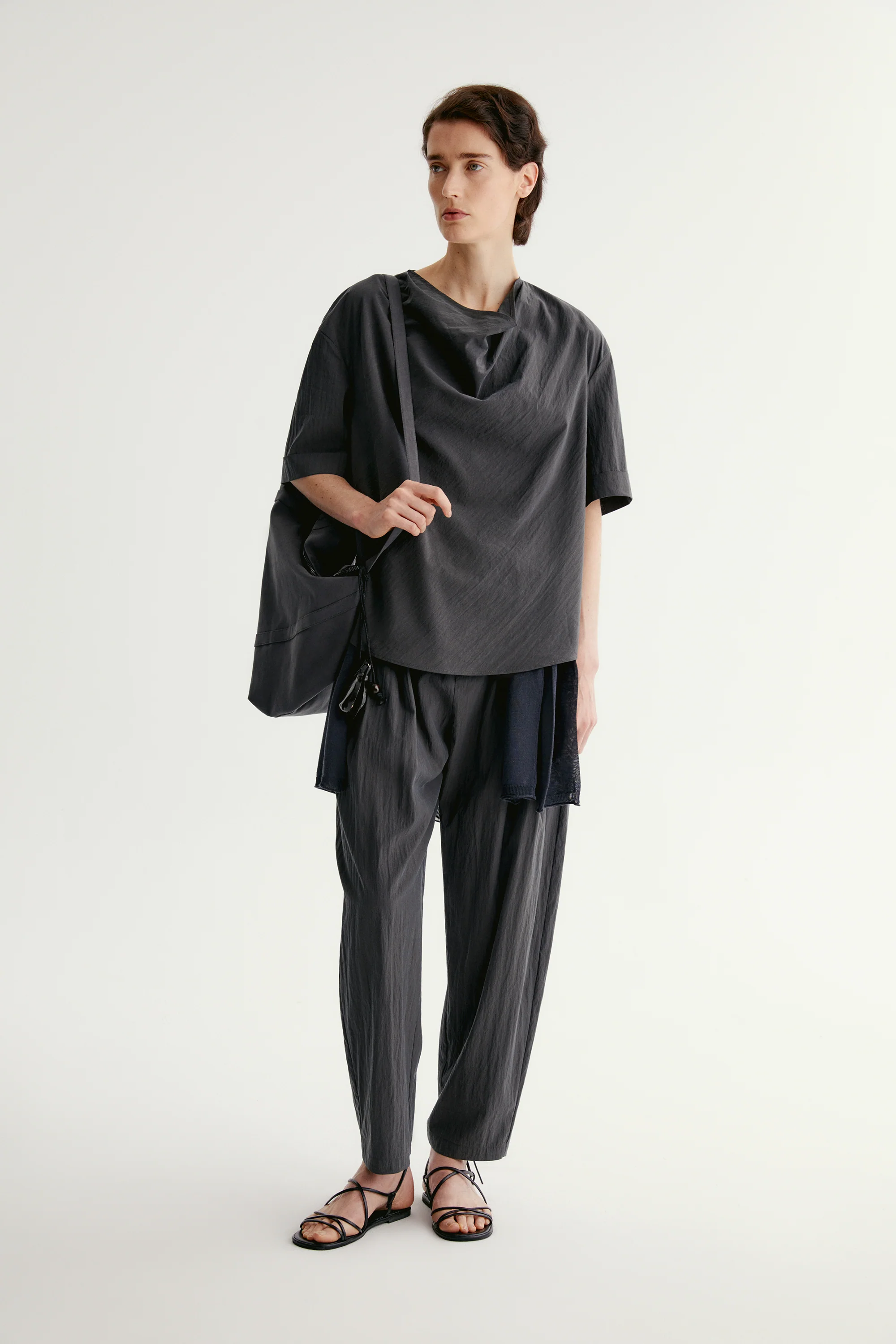 Draped Cowl-neck Top - Image 13