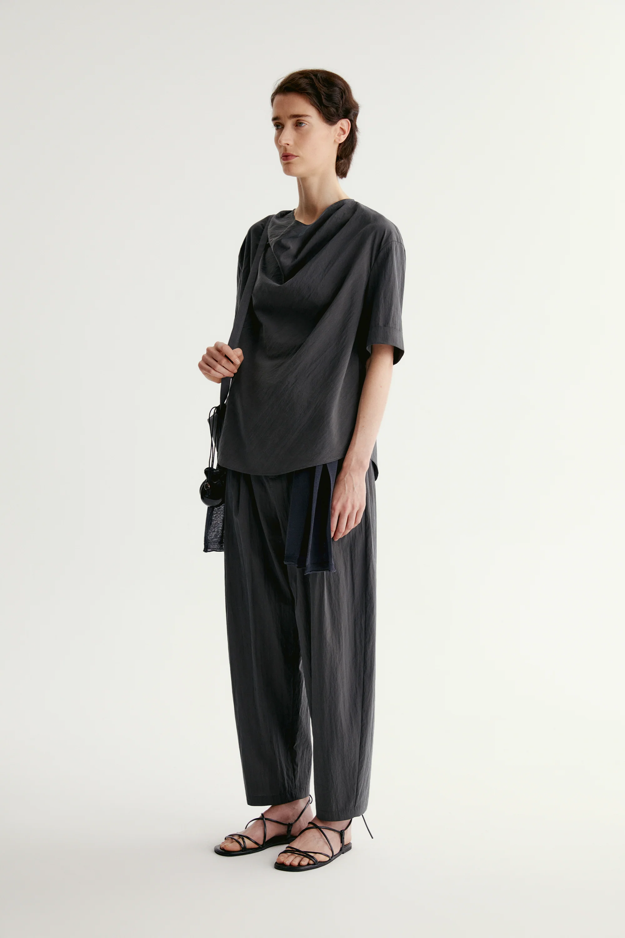 Draped Cowl-neck Top - Image 14