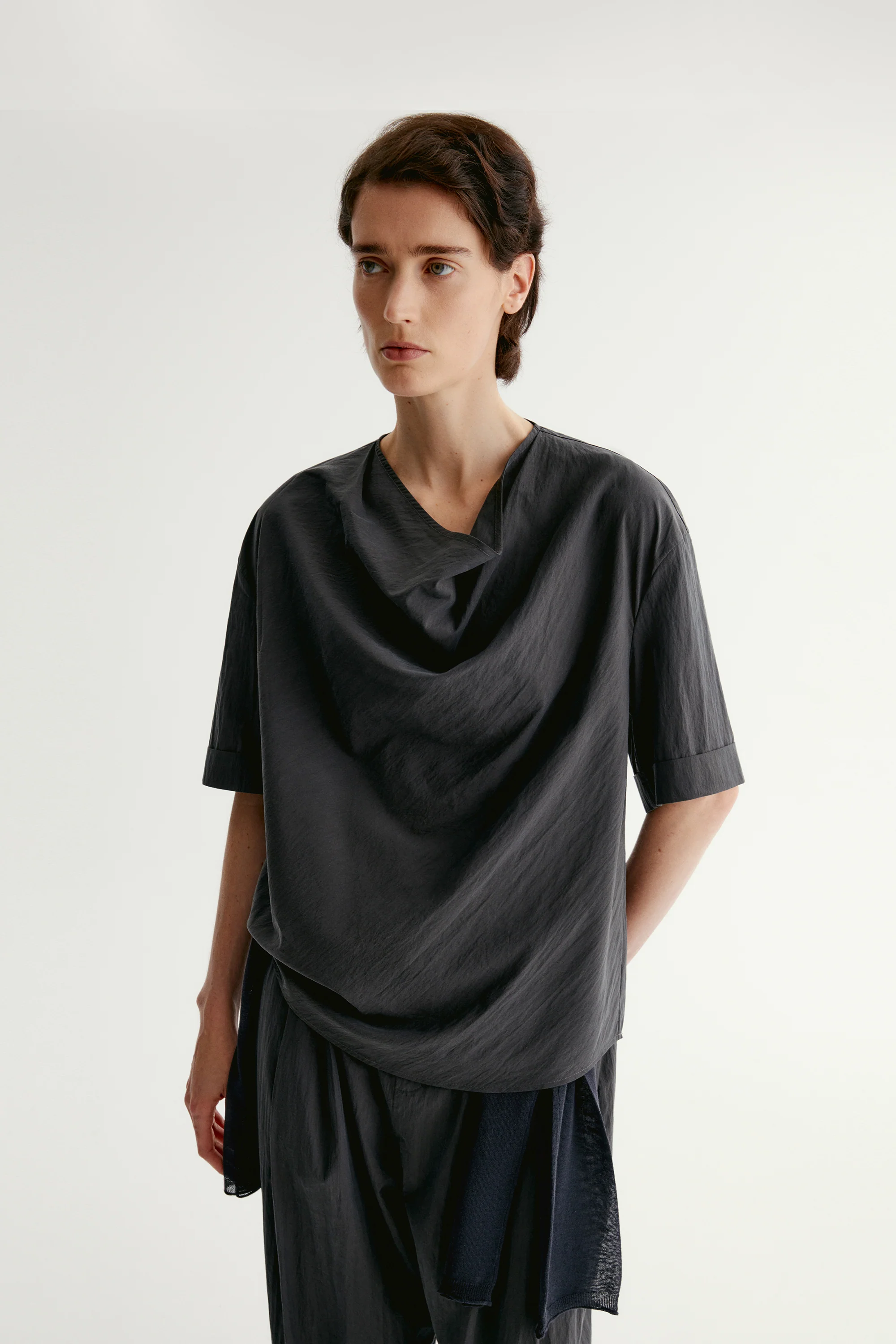 Draped Cowl-neck Top - Image 3