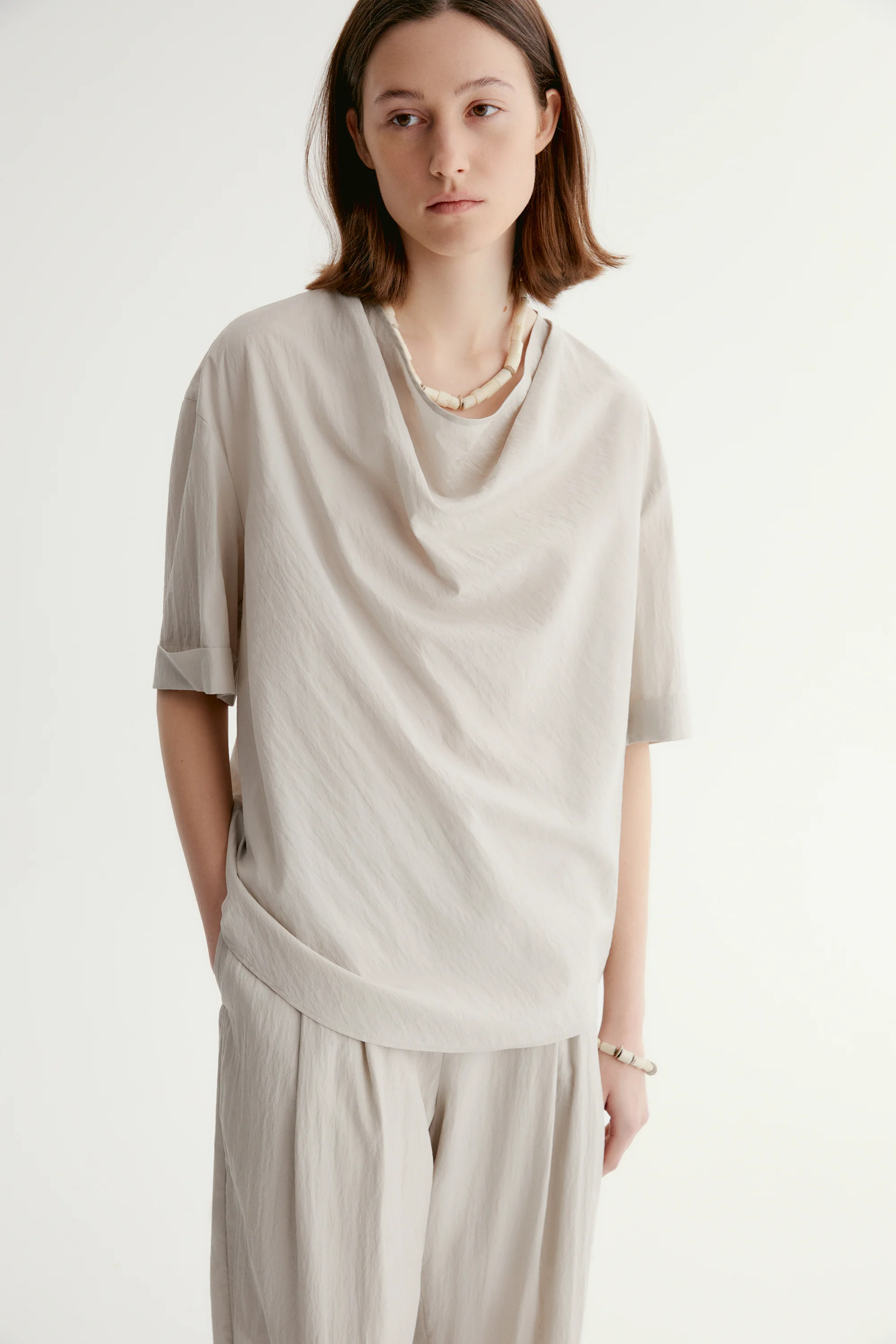 Draped Cowl-neck Top - Image 7