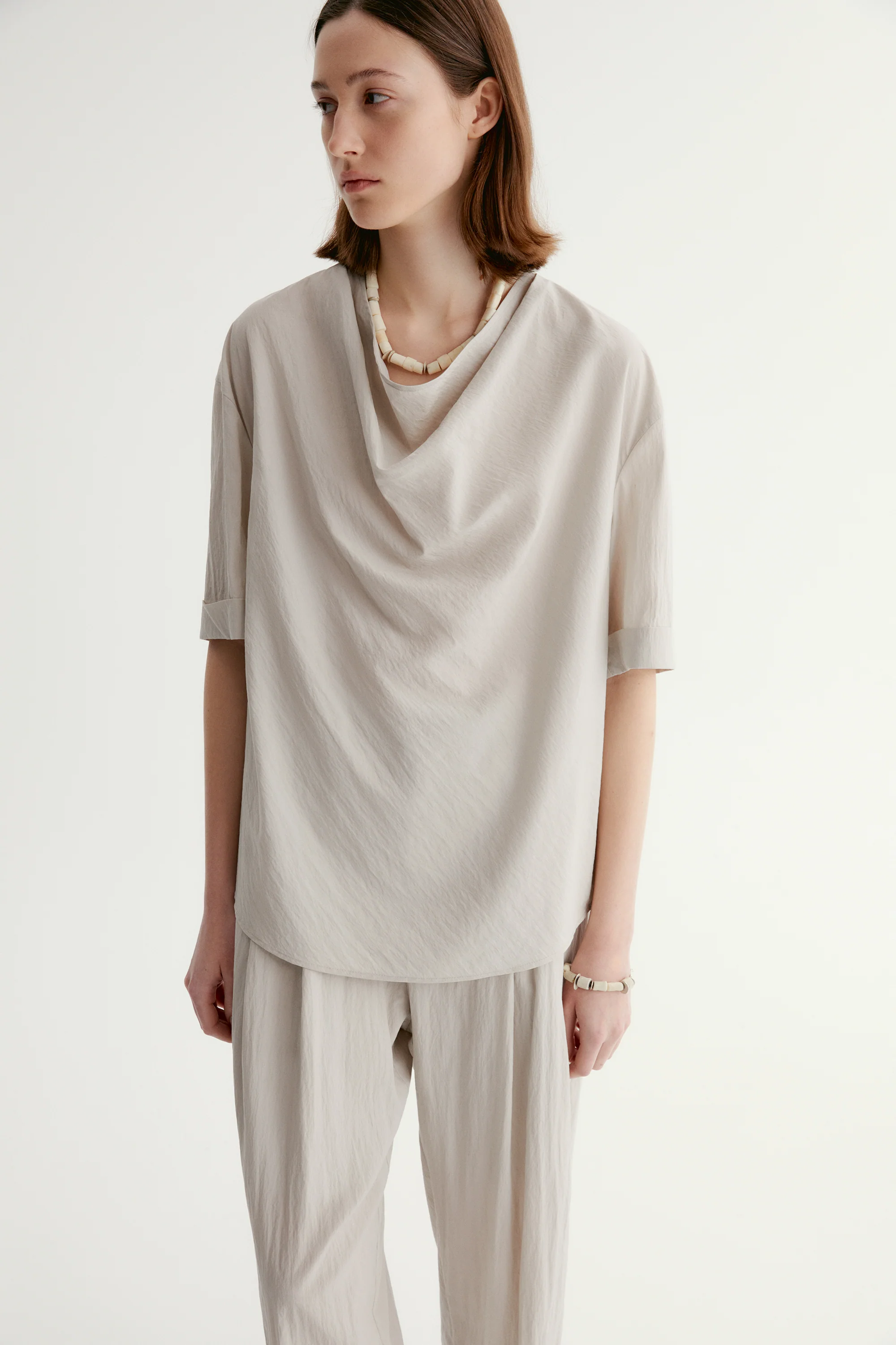 Draped Cowl-neck Top - Image 8