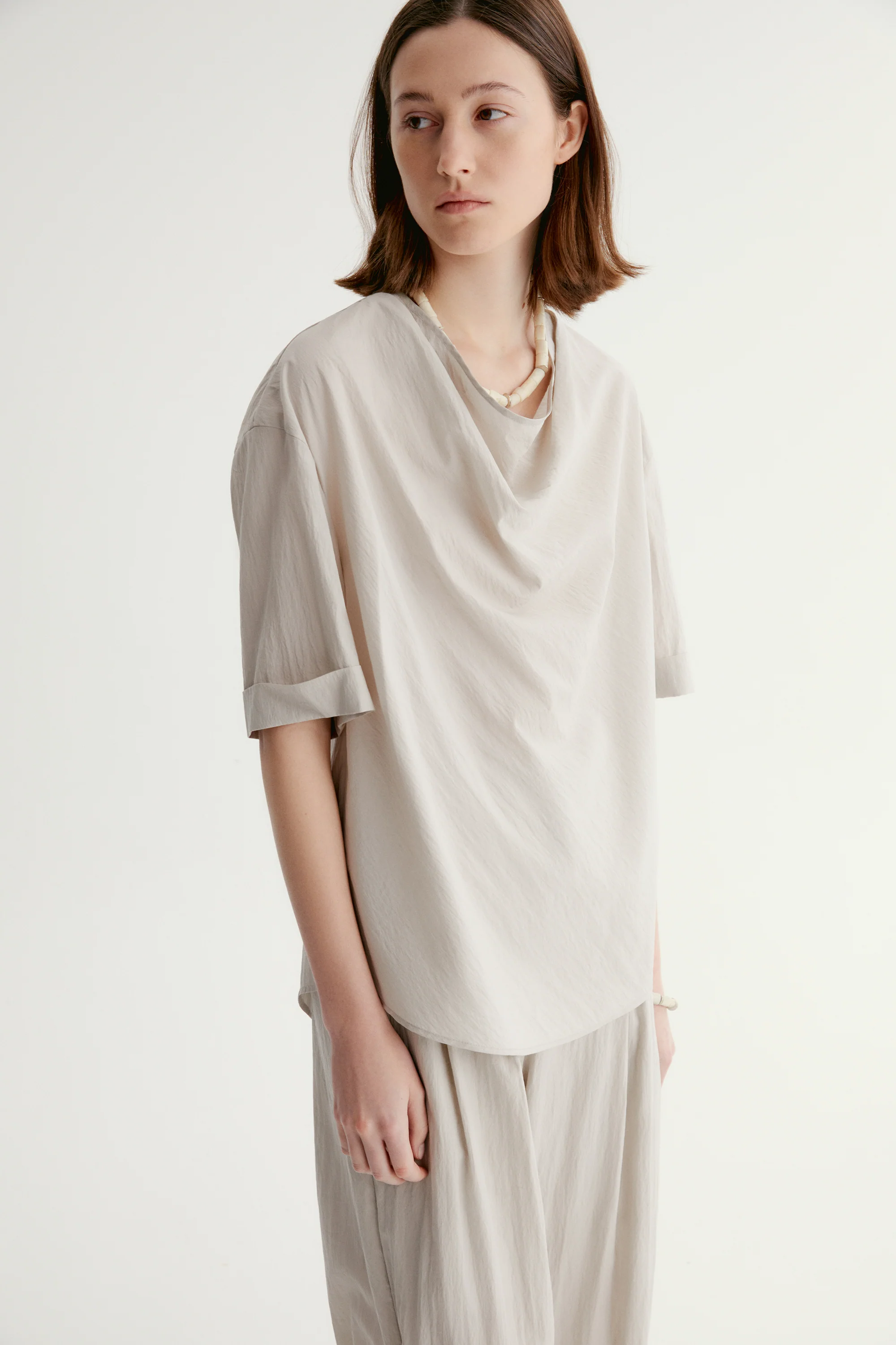Draped Cowl-neck Top - Image 9