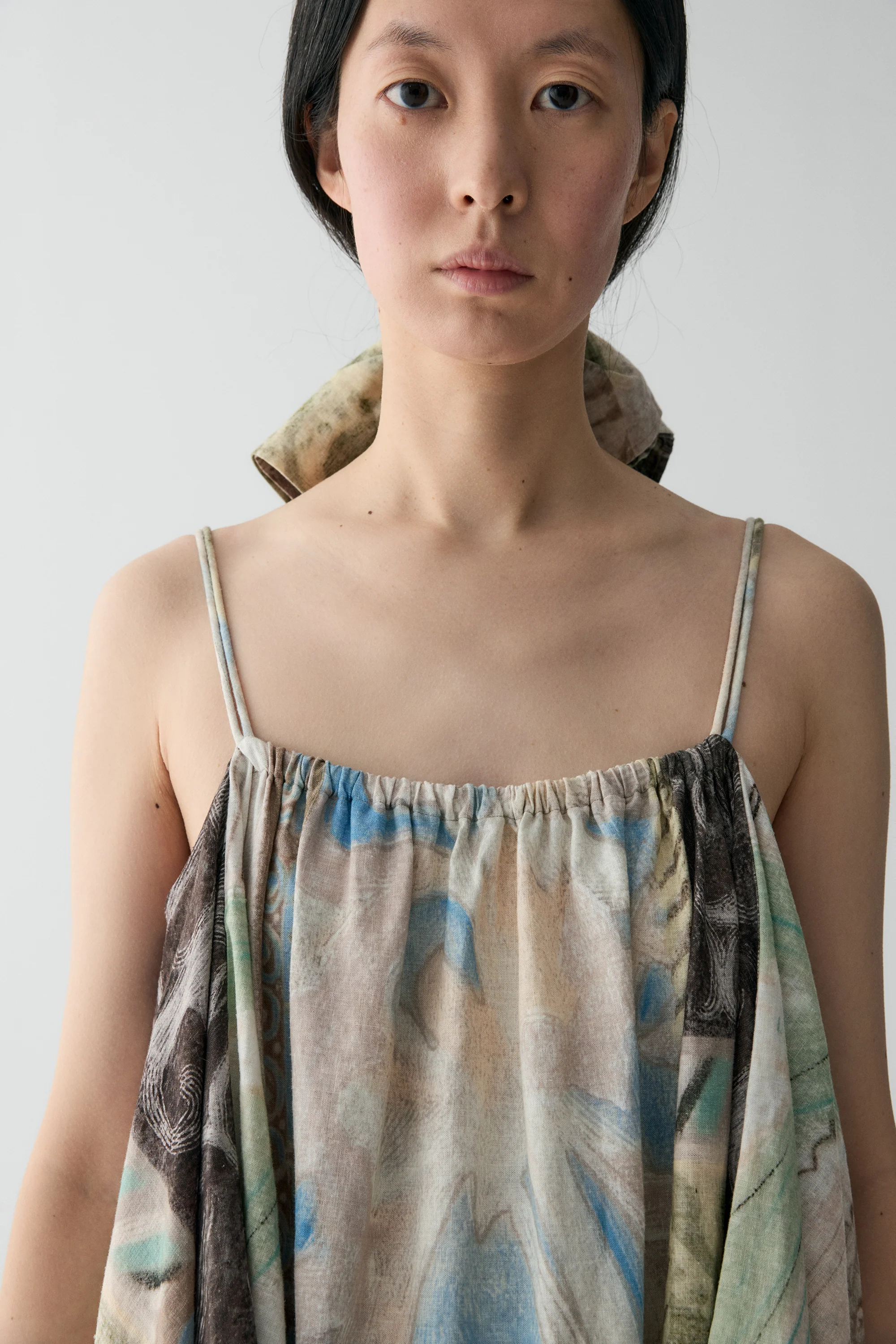 Draped Panel Tribal-print Dress - Image 11