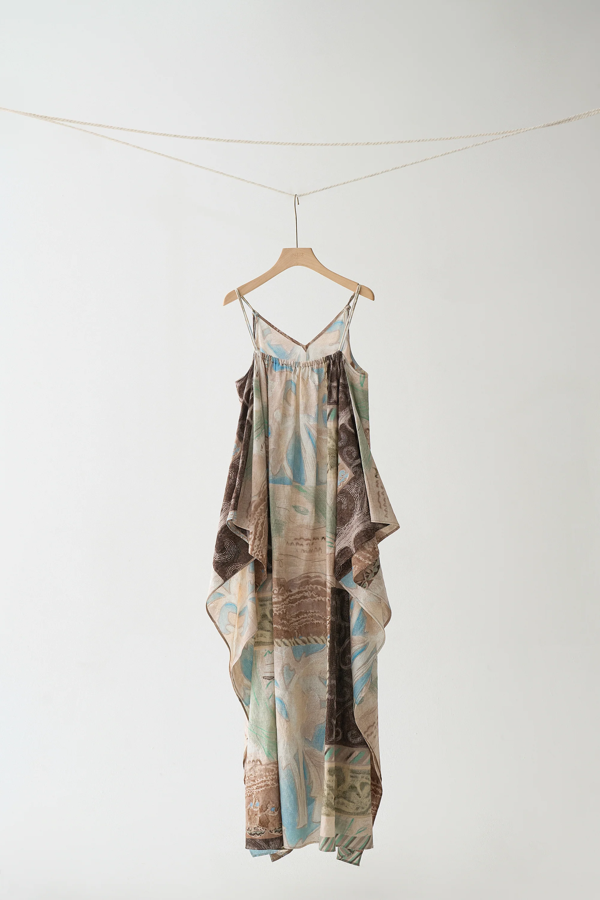 Draped Panel Tribal-print Dress - Image 2