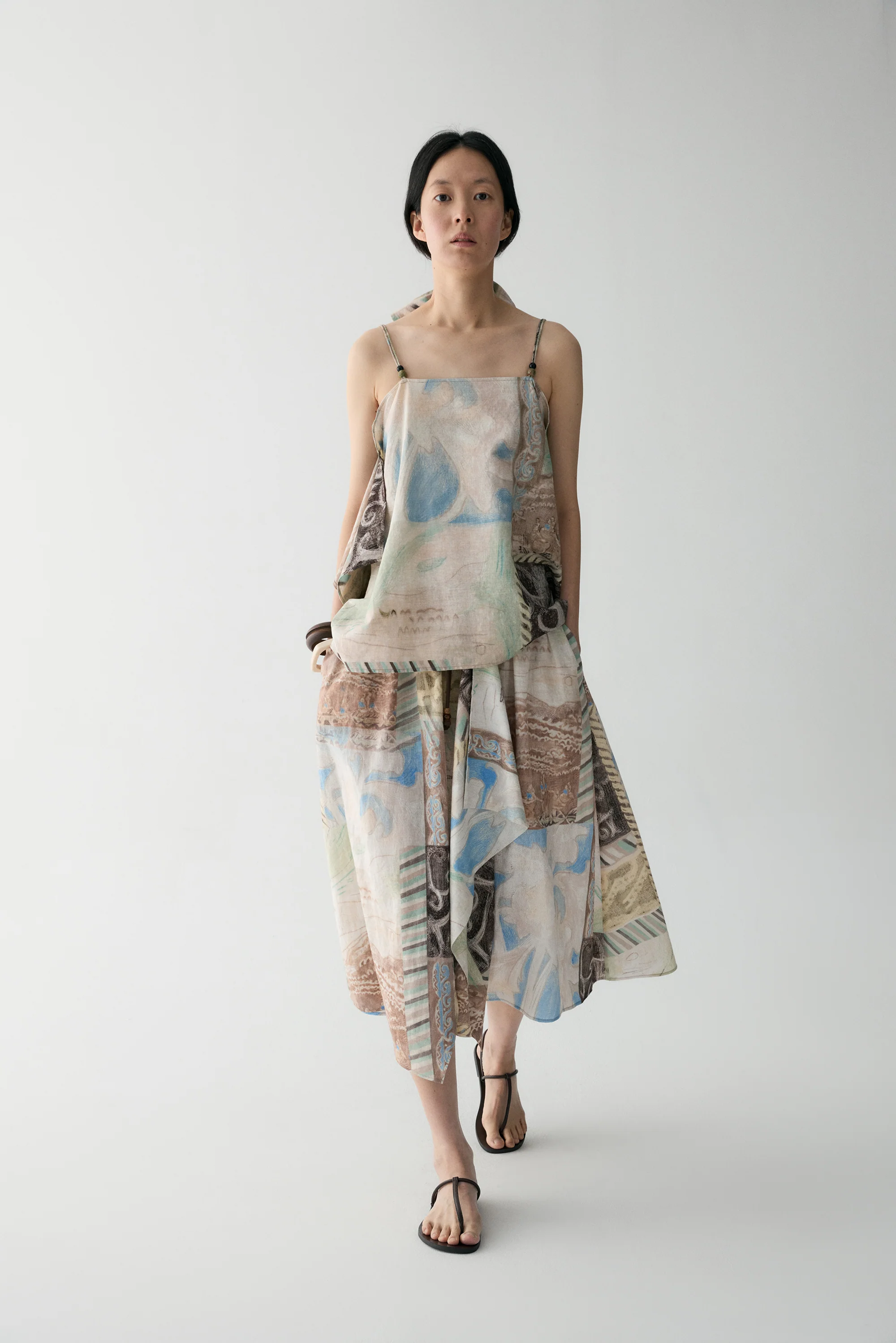 Draped Panel Tribal-print Skirt - Image 5